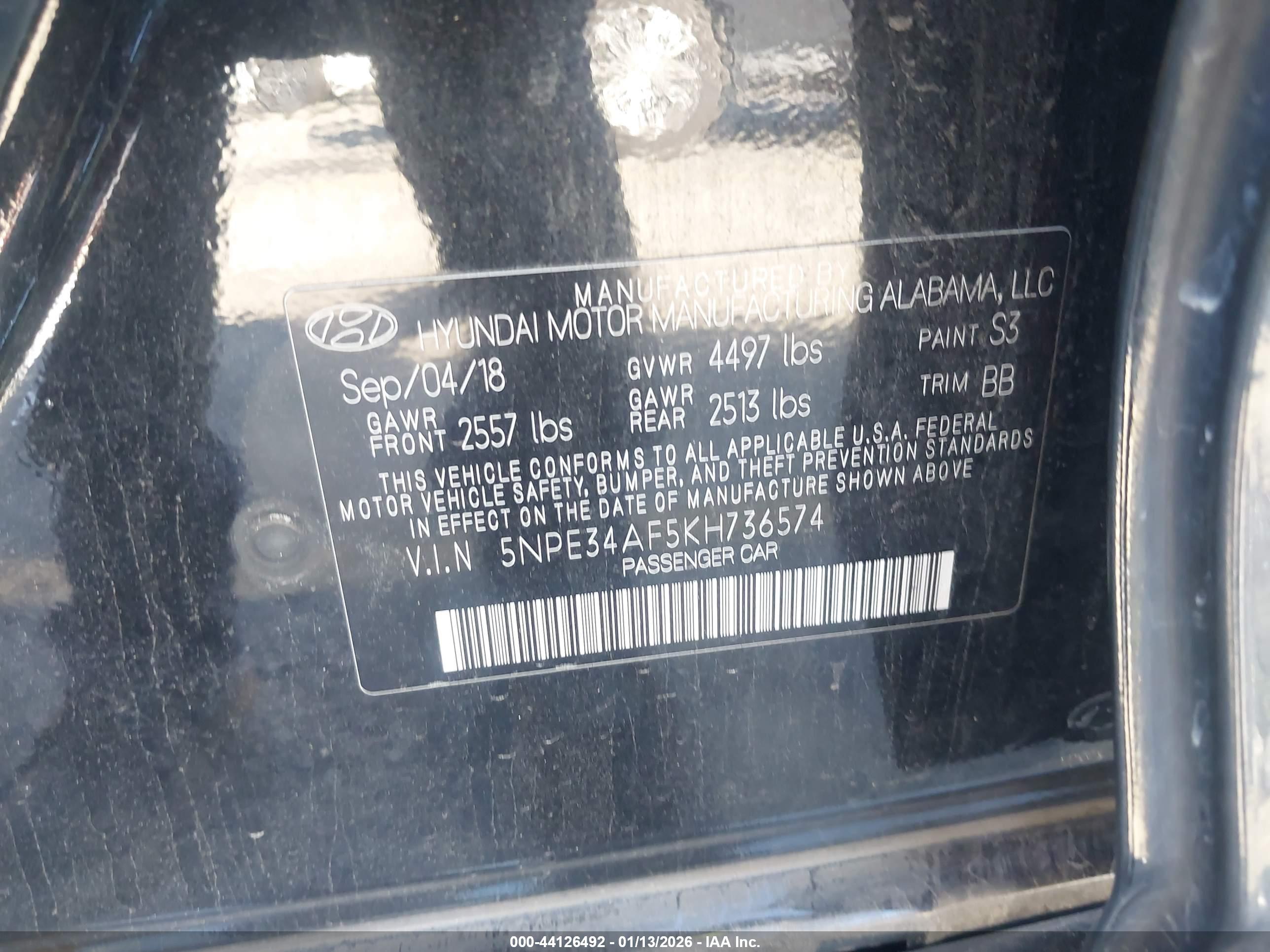 HYUNDAI SONATA image 9