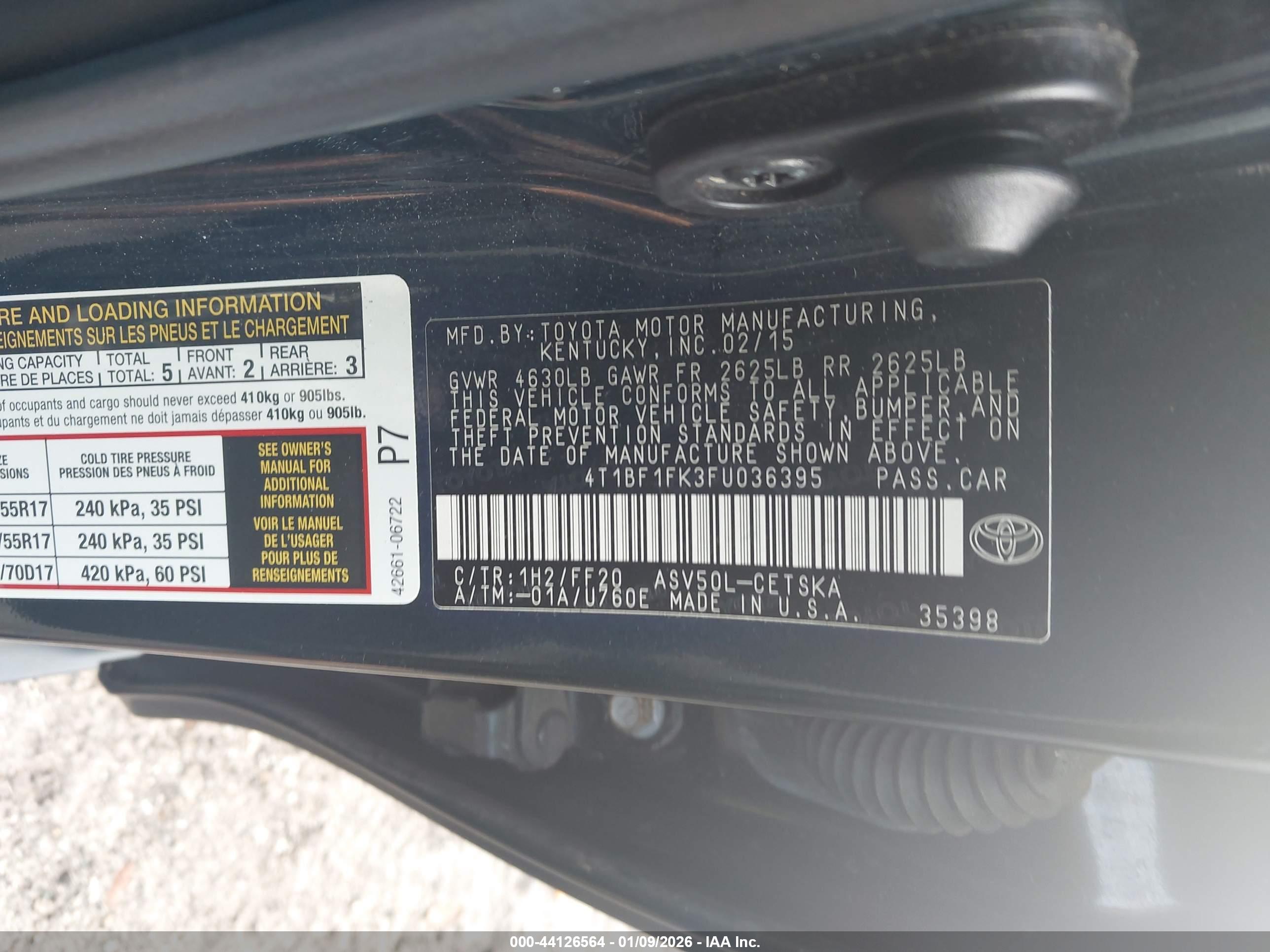 TOYOTA CAMRY image 9