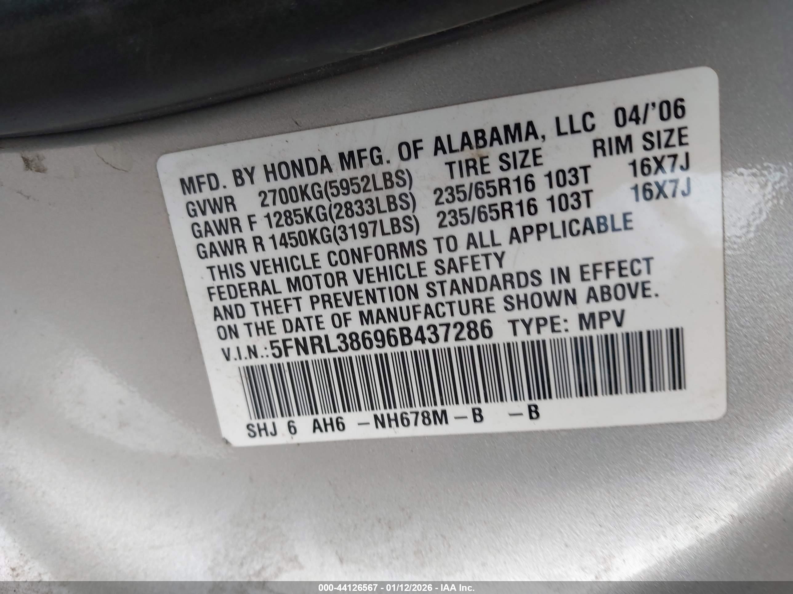 HONDA ODYSSEY image 9