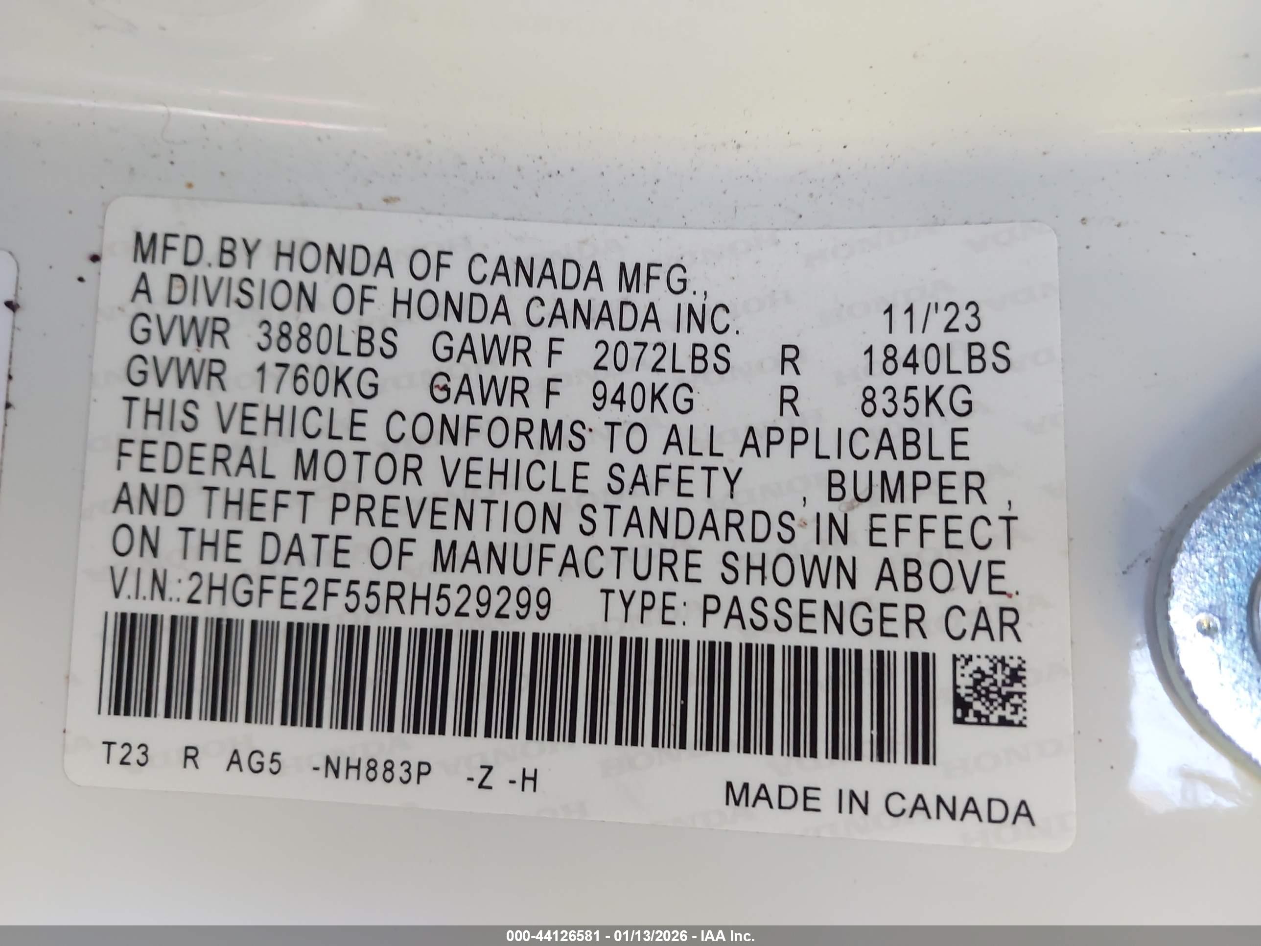 HONDA CIVIC image 9