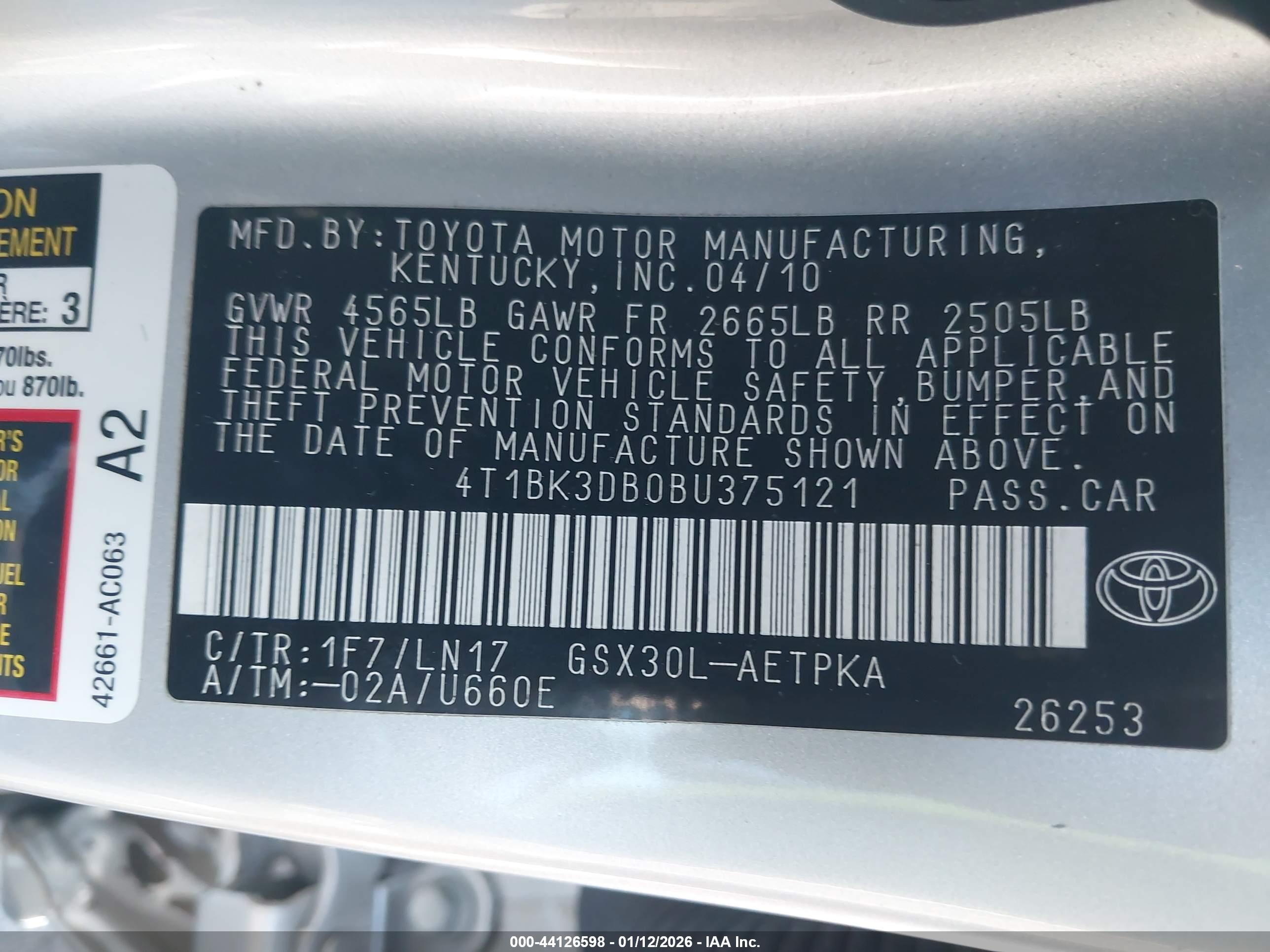 TOYOTA AVALON image 9