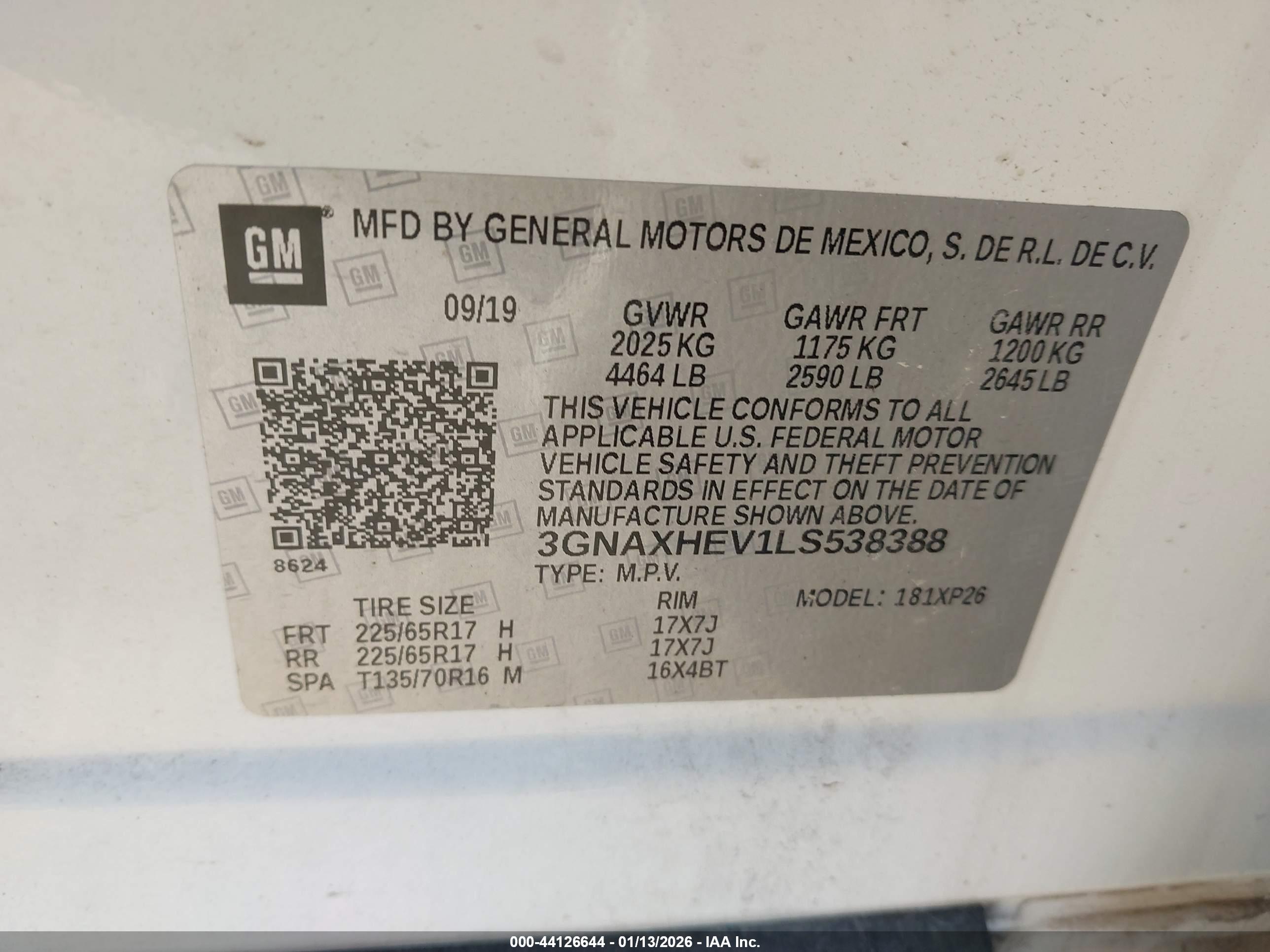 CHEVROLET EQUINOX image 9