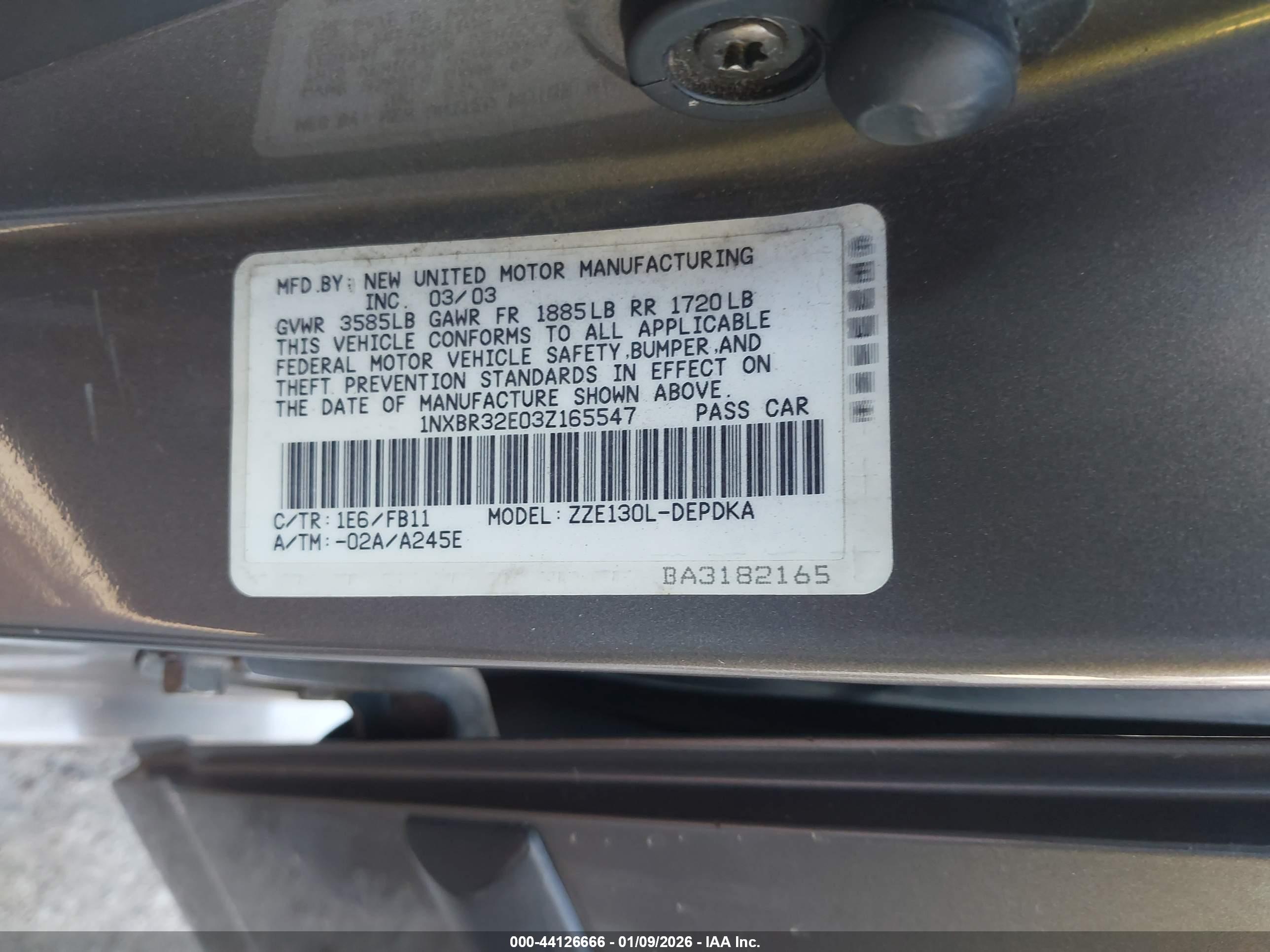 TOYOTA COROLLA image 9