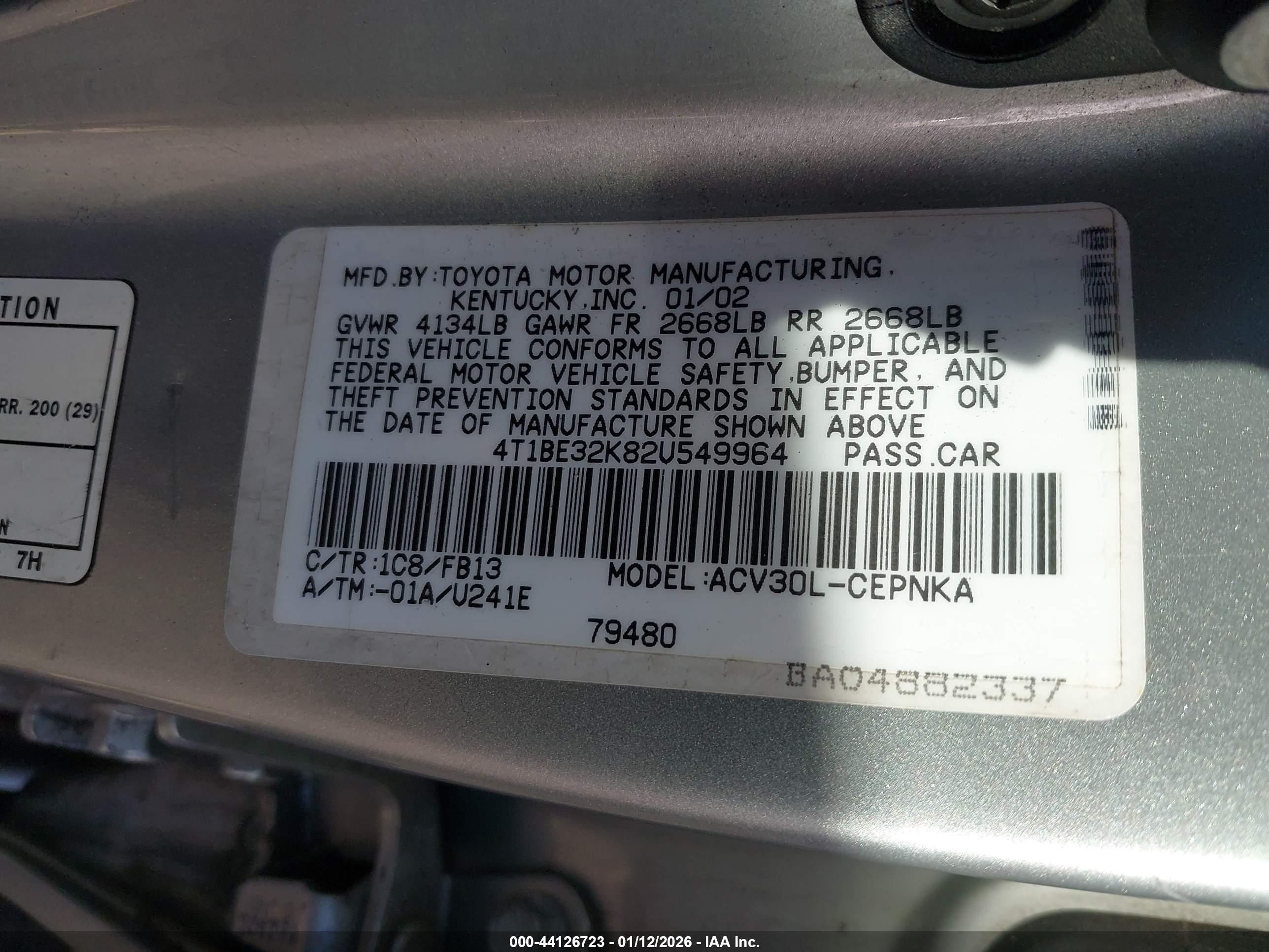 TOYOTA CAMRY image 9
