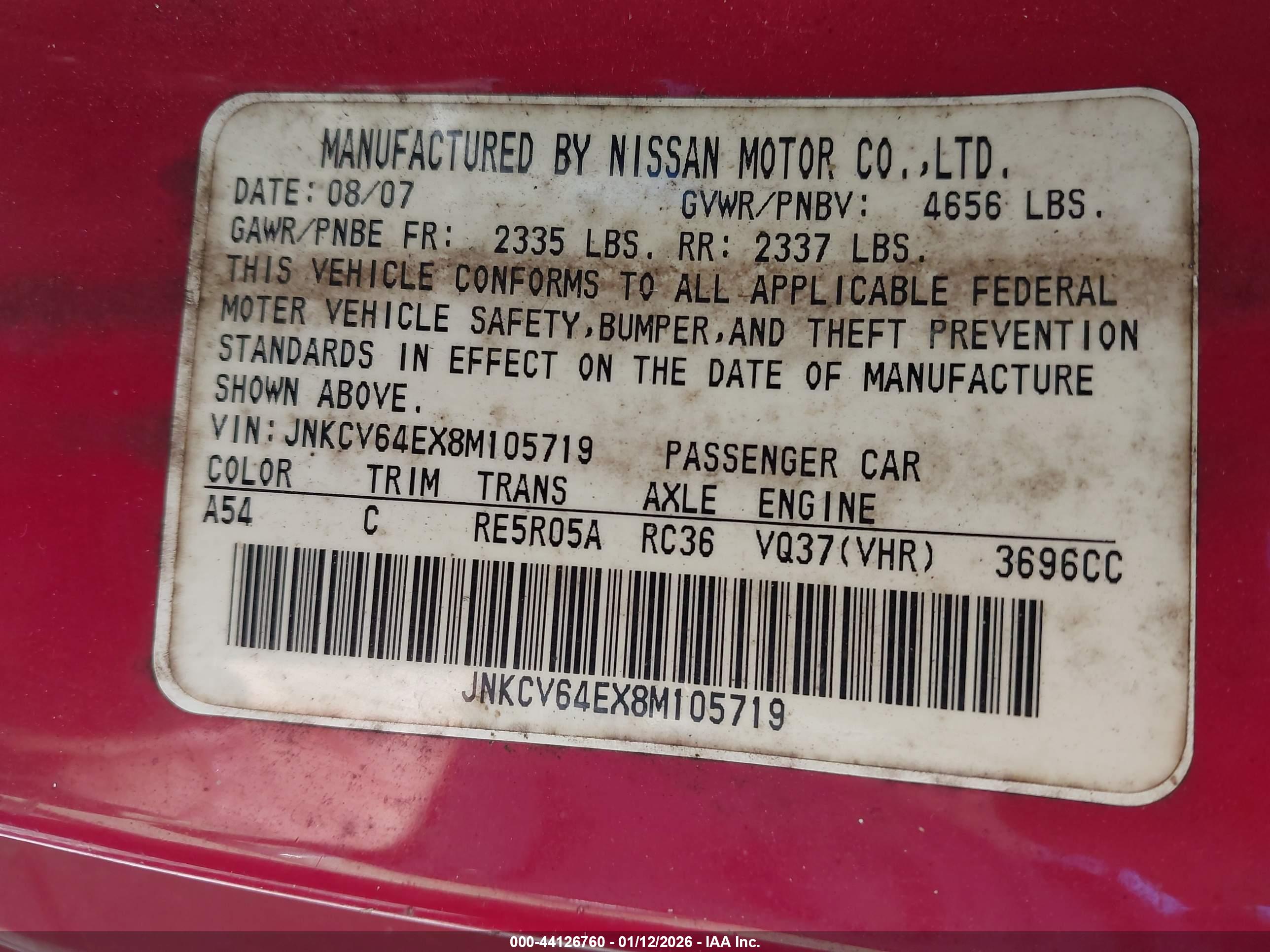 INFINITI G37 image 9