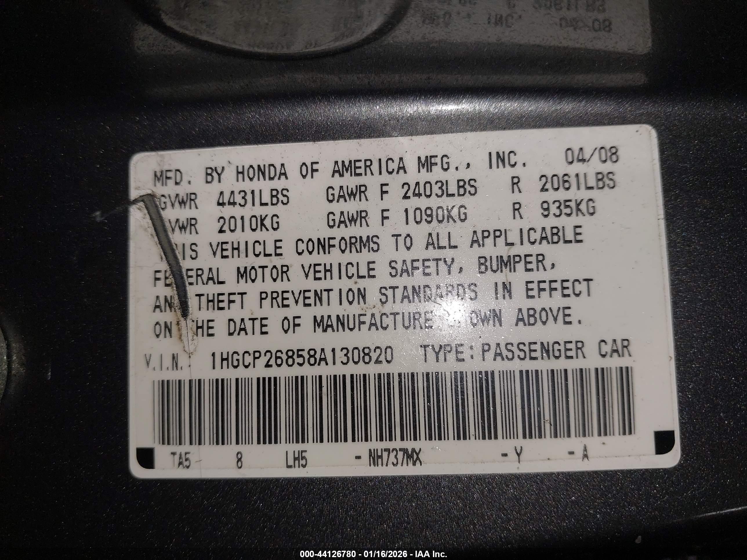 HONDA ACCORD image 9