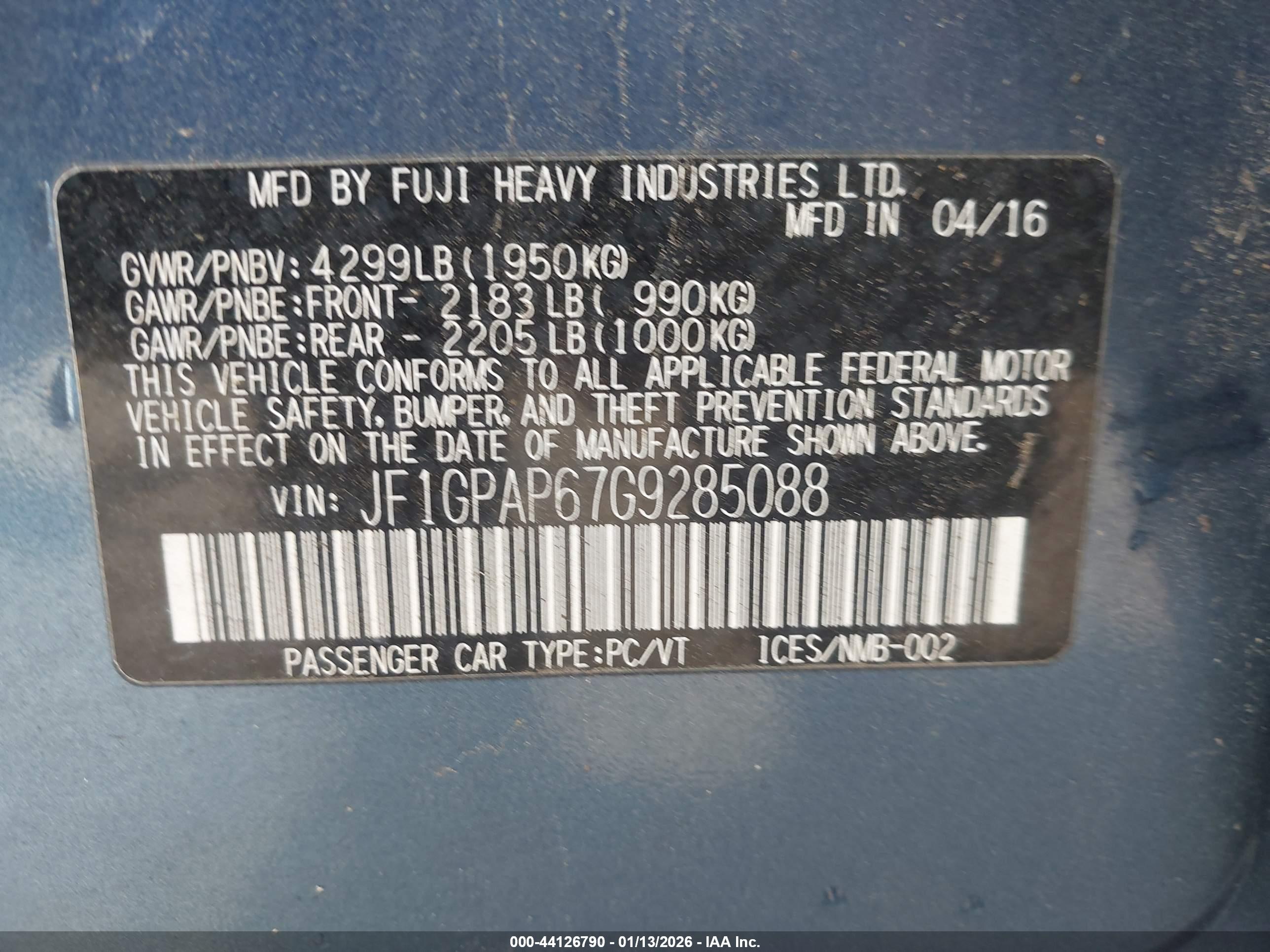 SUBARU IMPREZA image 9