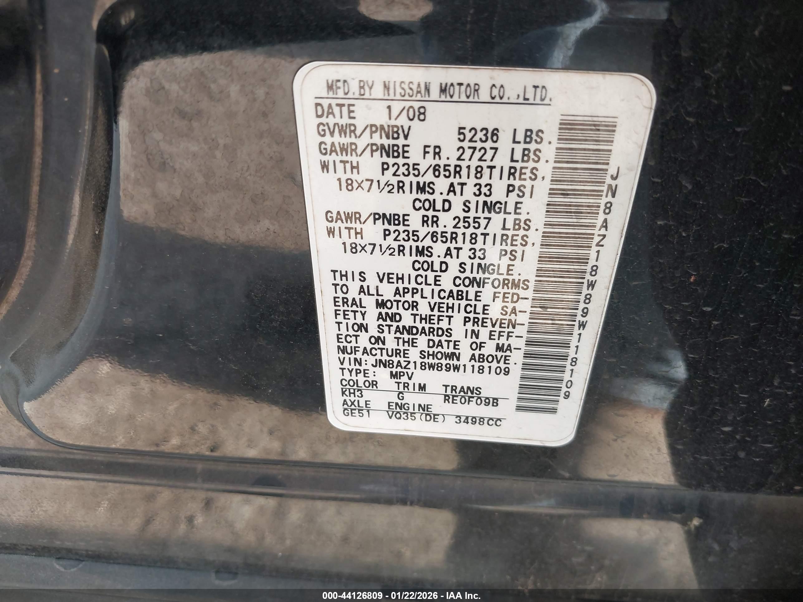NISSAN MURANO image 9