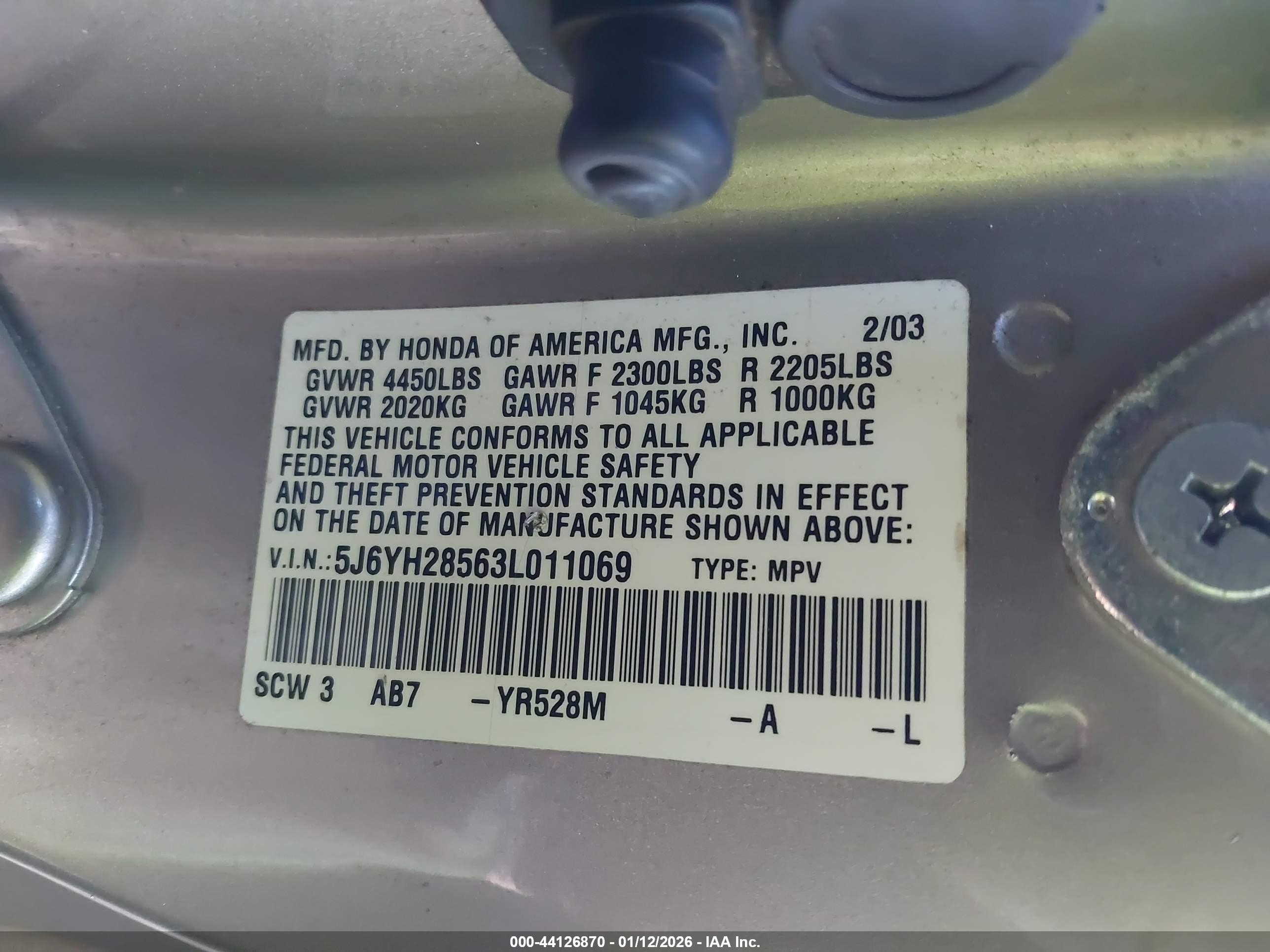 HONDA ELEMENT image 9