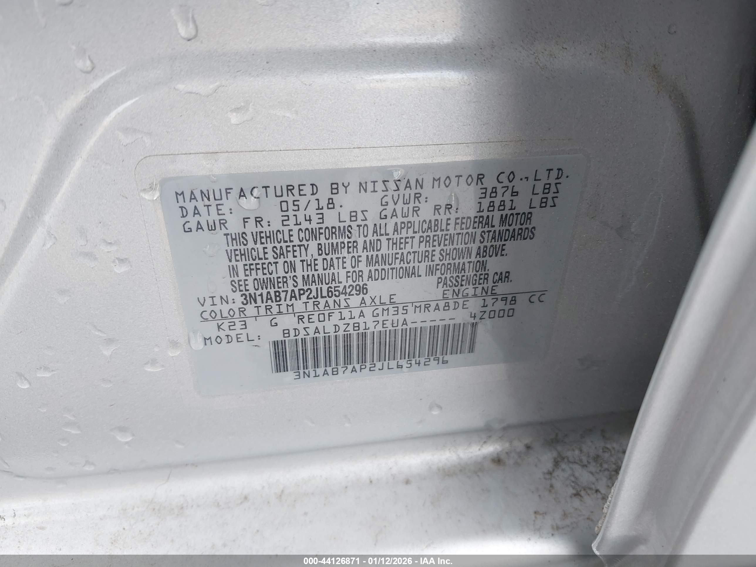 NISSAN SENTRA image 9