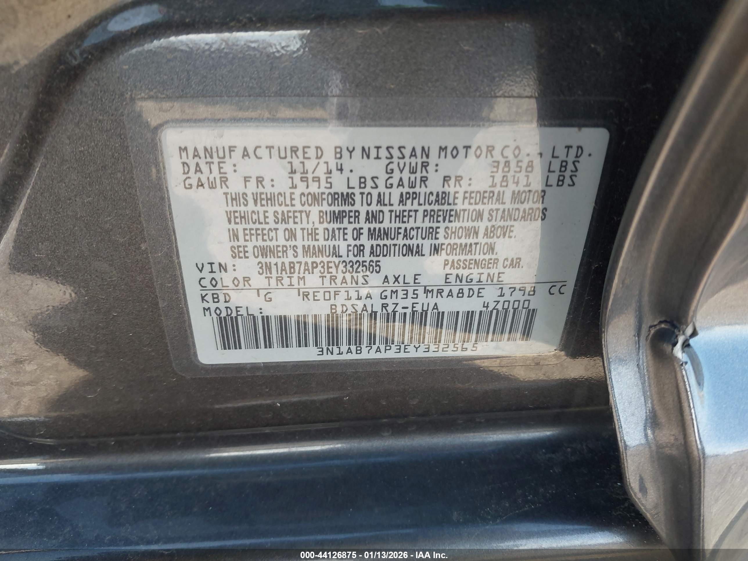 NISSAN SENTRA image 9