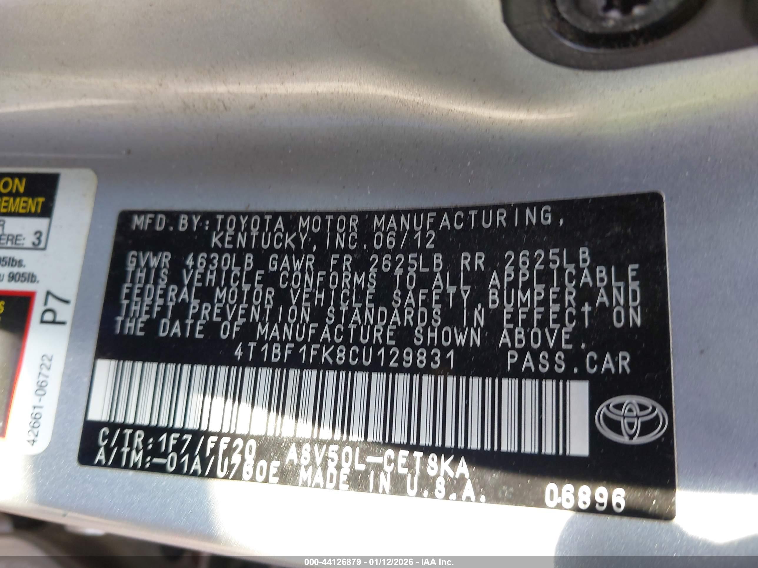 TOYOTA CAMRY image 9