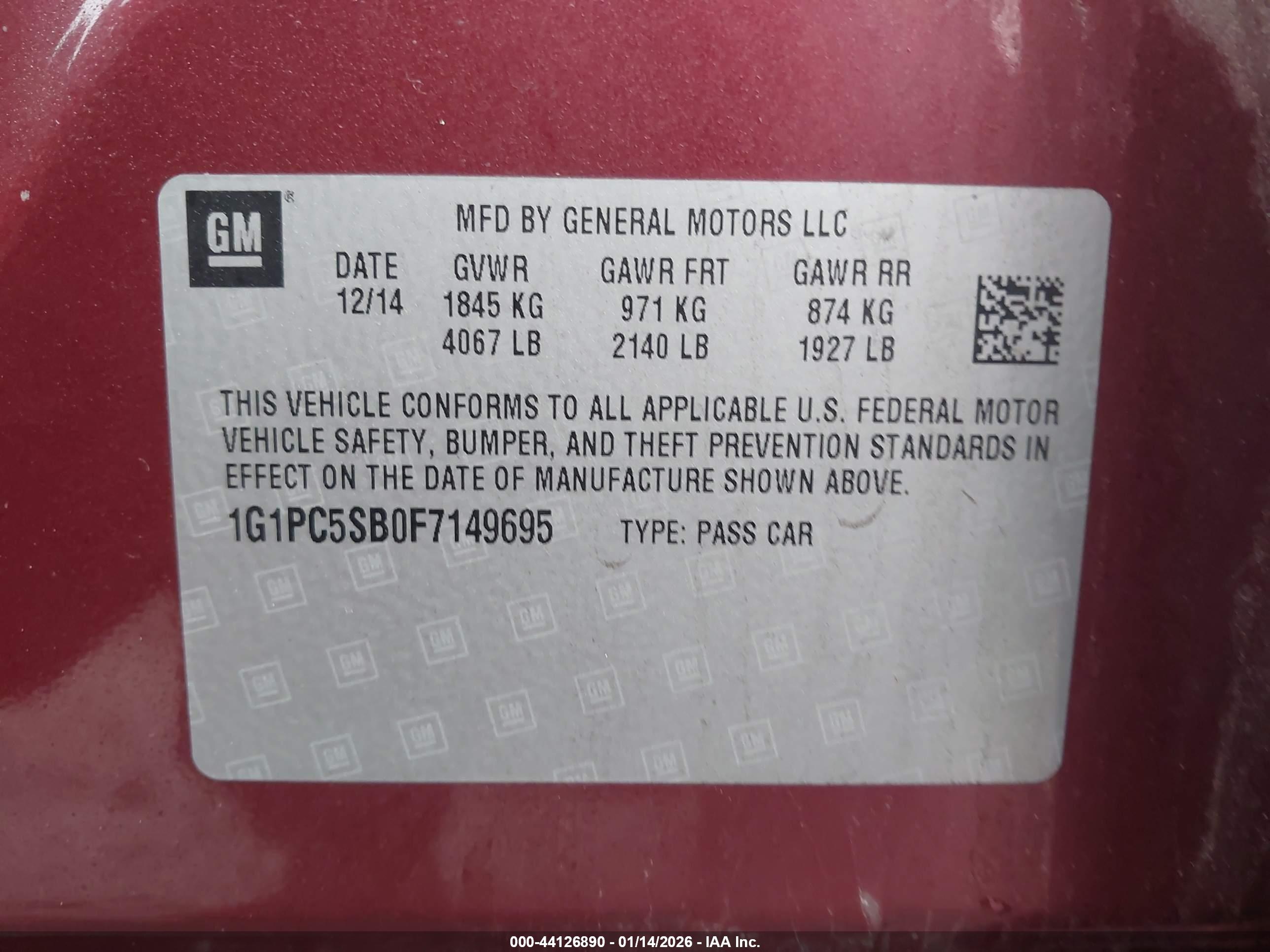 CHEVROLET CRUZE image 9