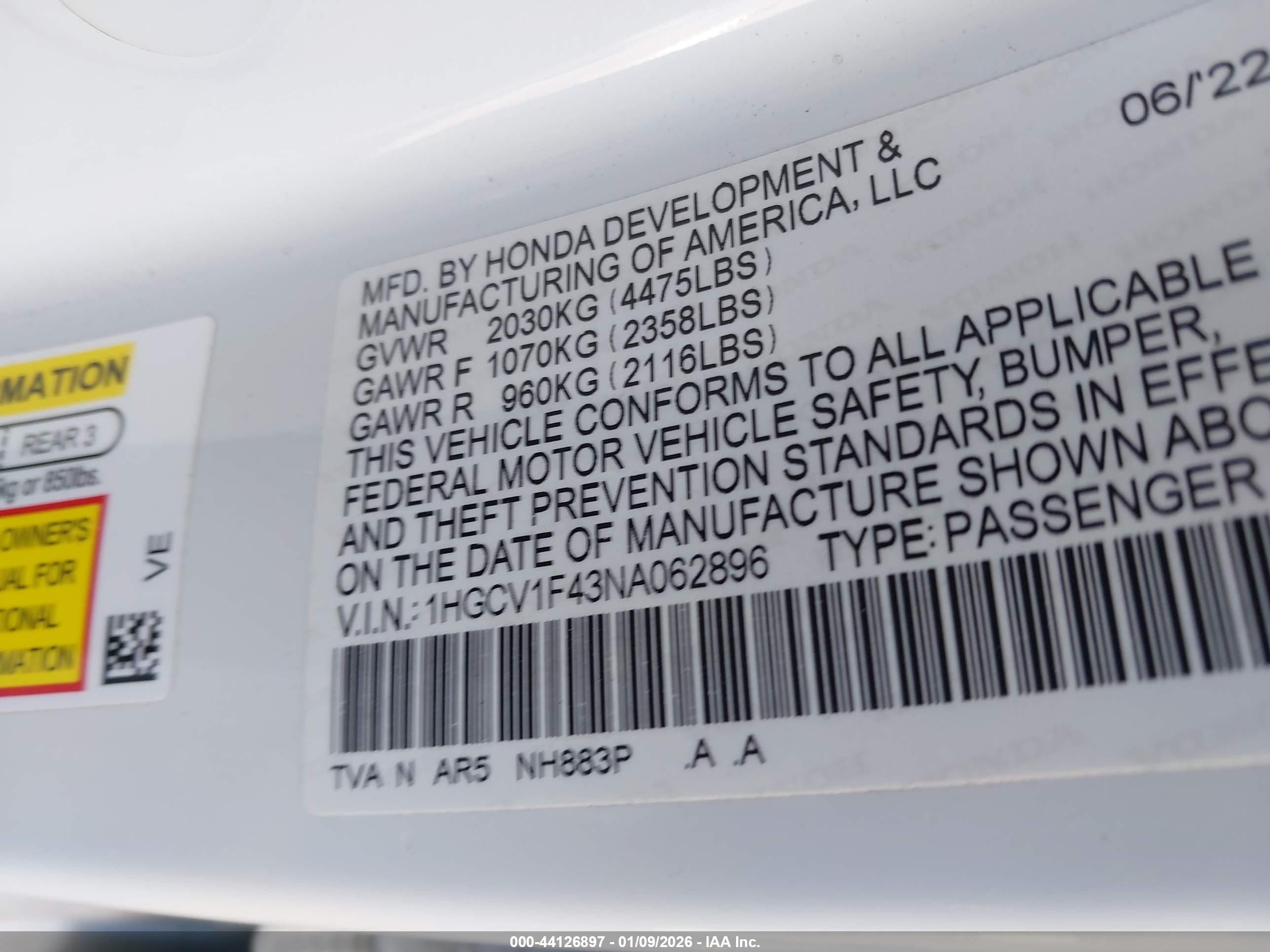 HONDA ACCORD image 9