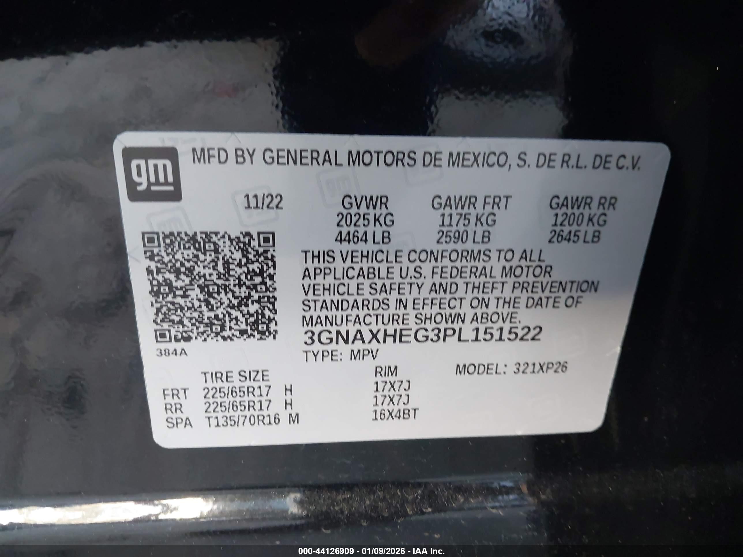 CHEVROLET EQUINOX image 9