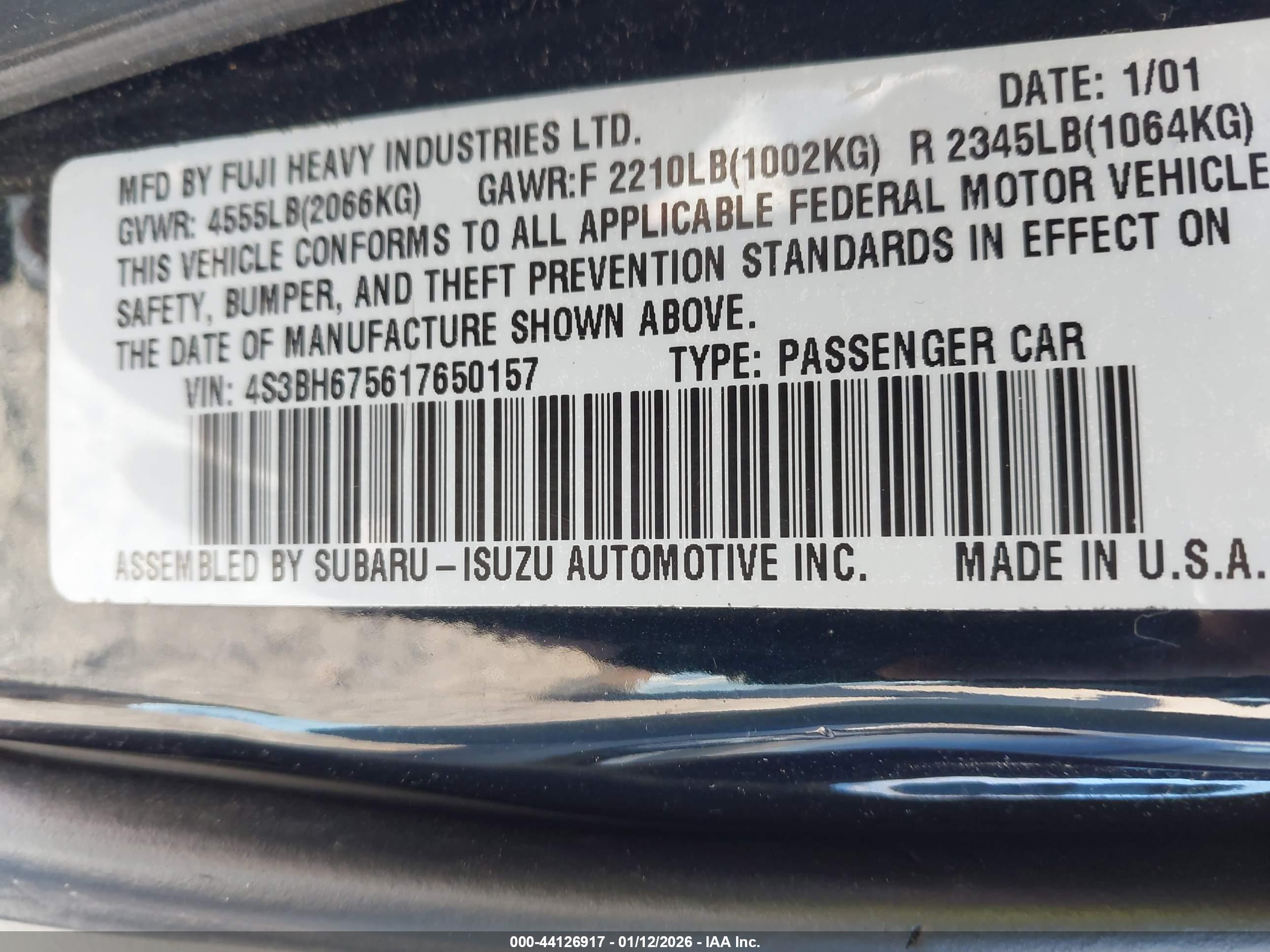 SUBARU OUTBACK image 9