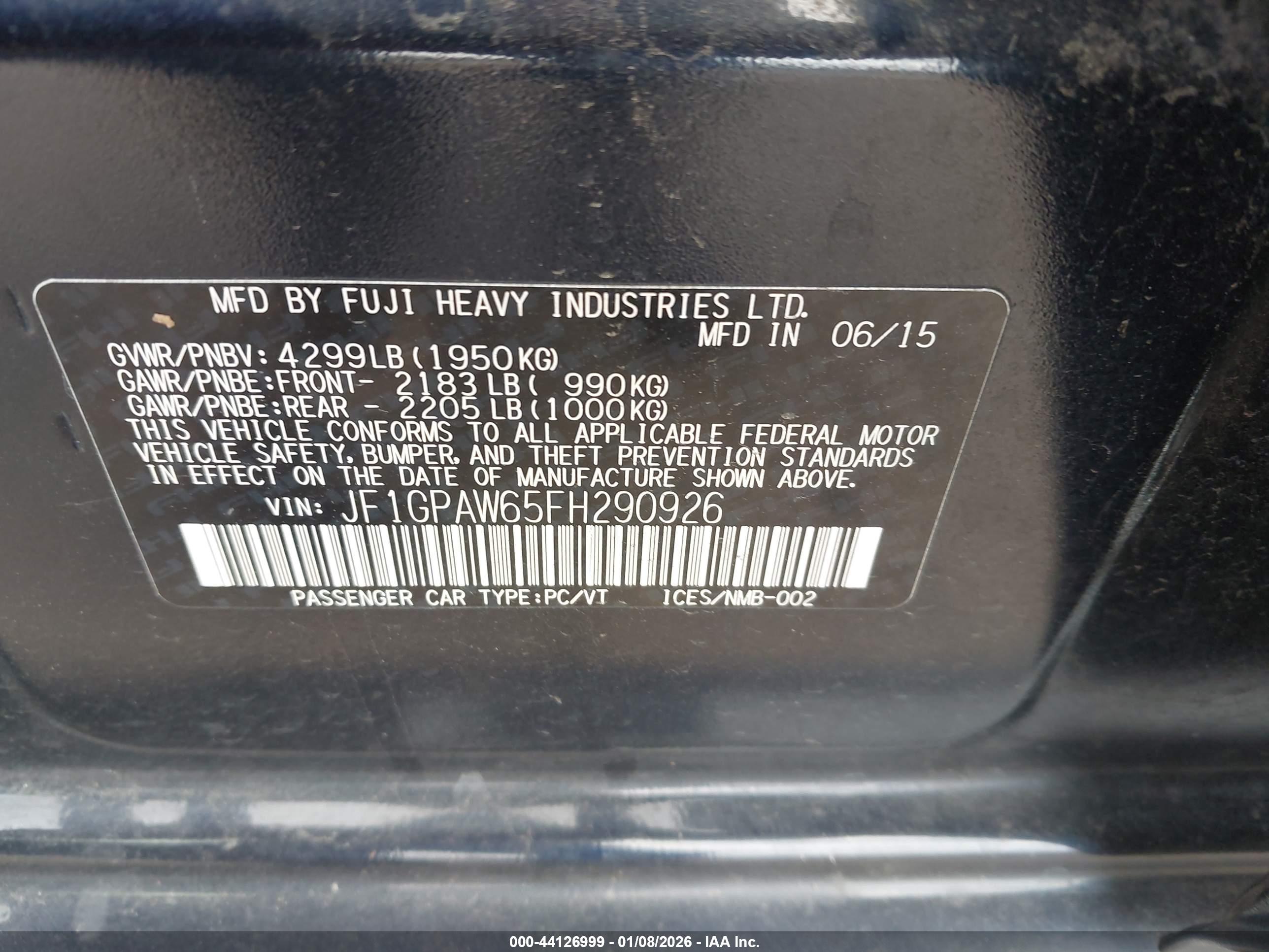 SUBARU IMPREZA image 9