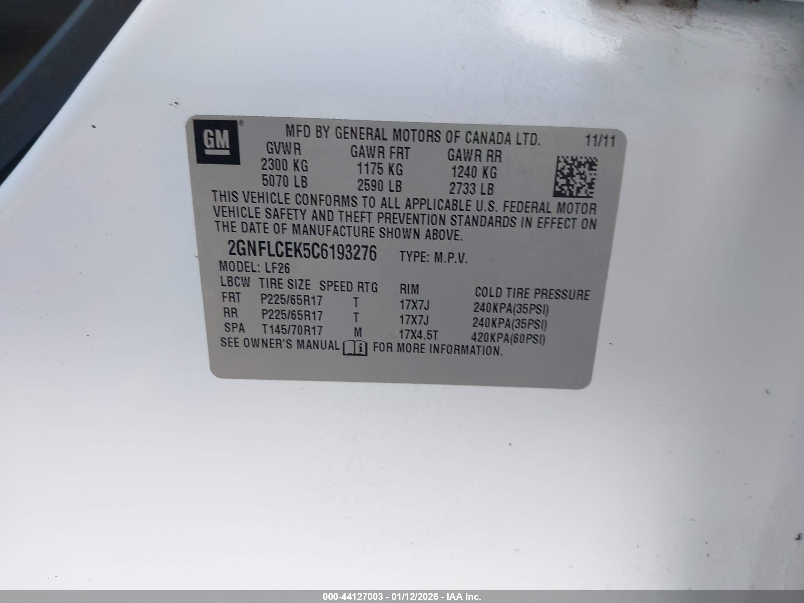 CHEVROLET EQUINOX image 9
