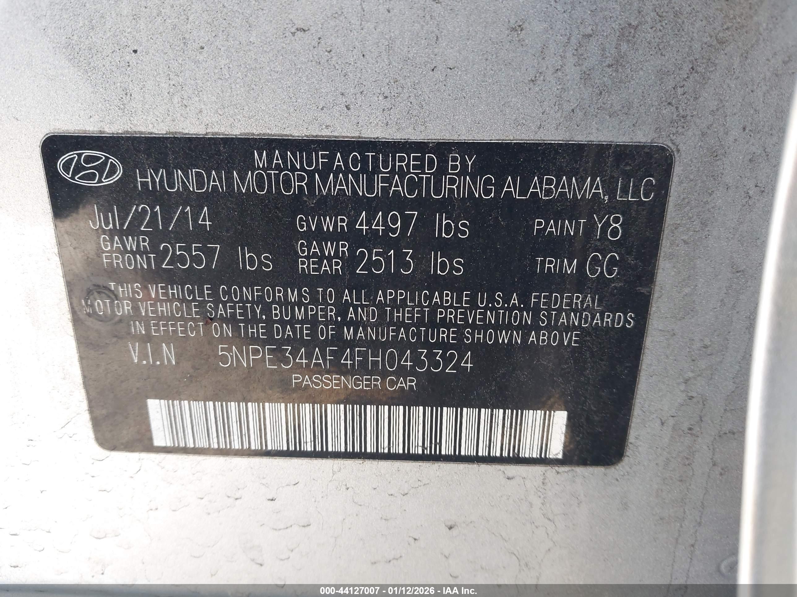HYUNDAI SONATA image 9