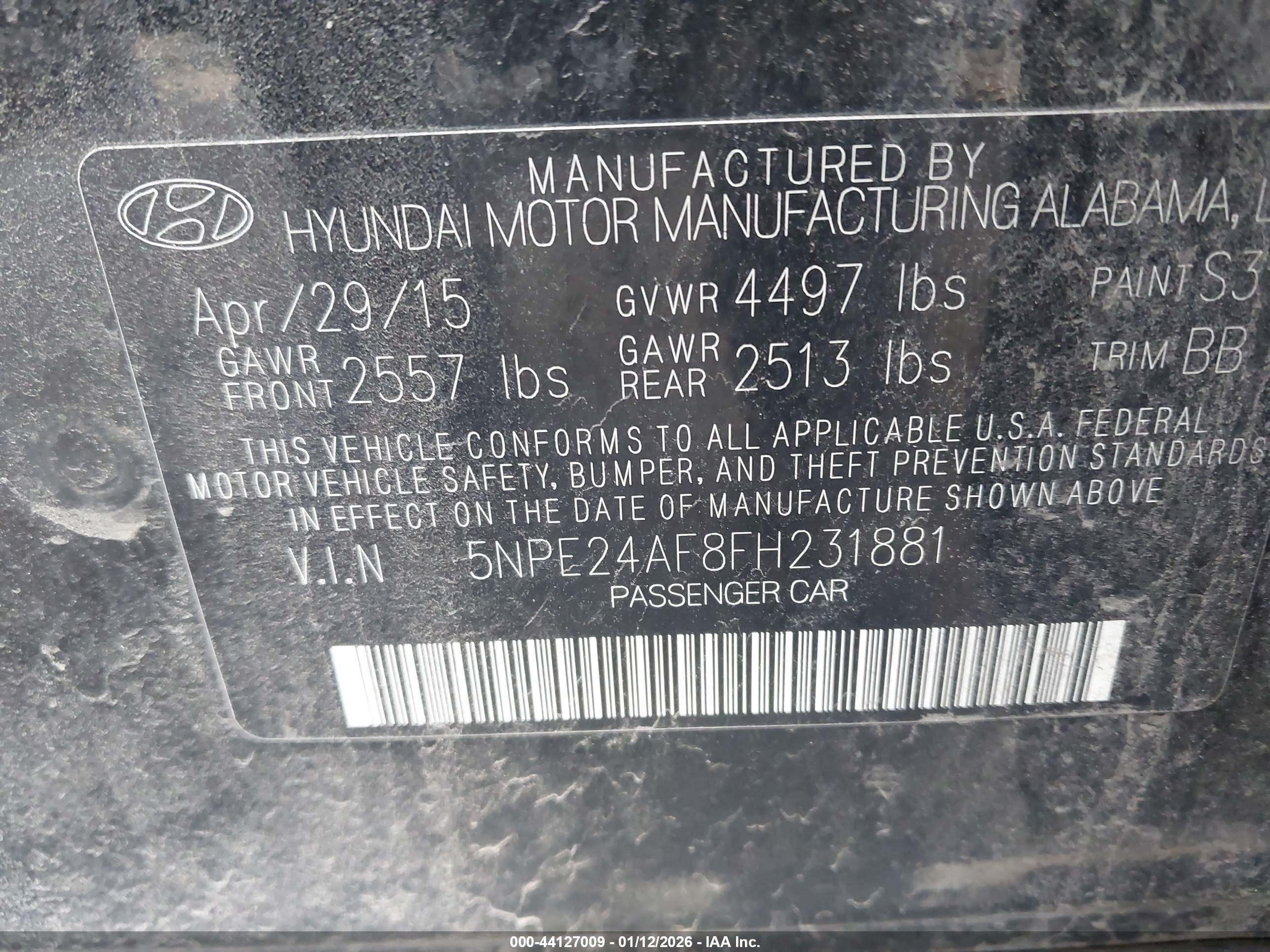 HYUNDAI SONATA image 9