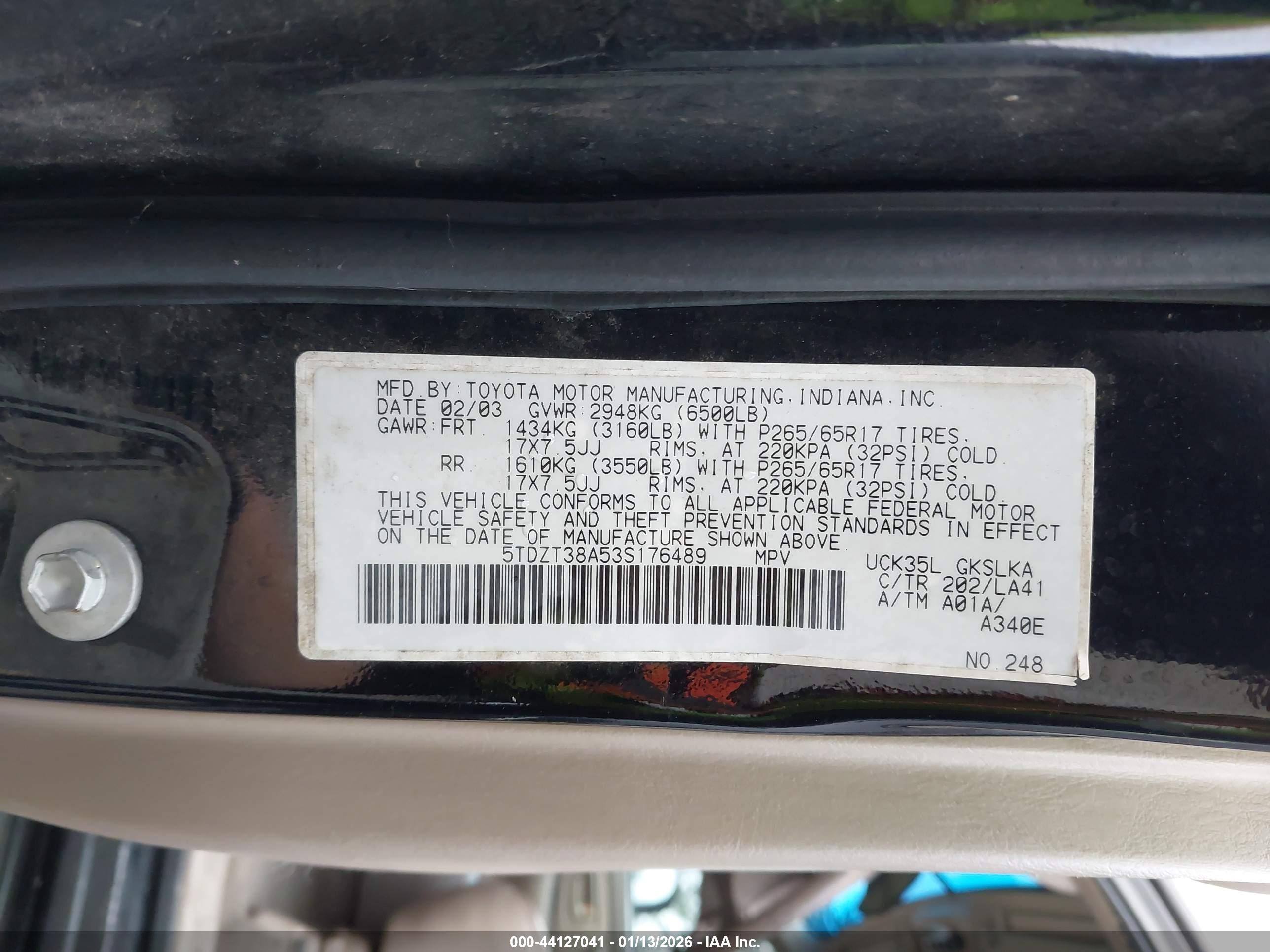 TOYOTA SEQUOIA image 9