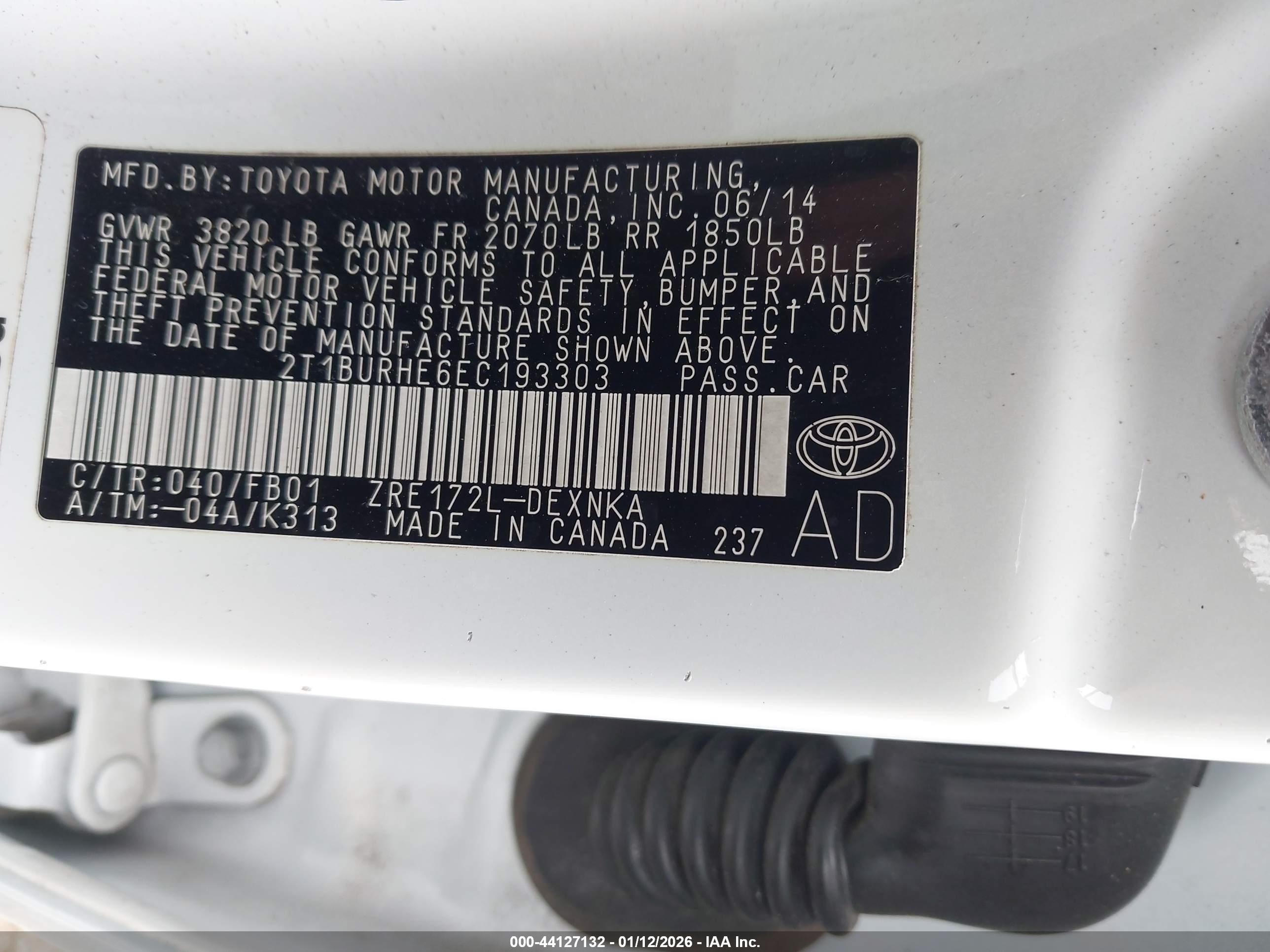 TOYOTA COROLLA image 9