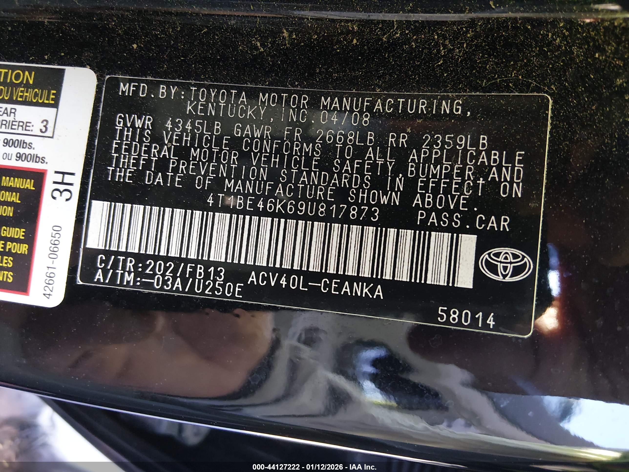 TOYOTA CAMRY image 9