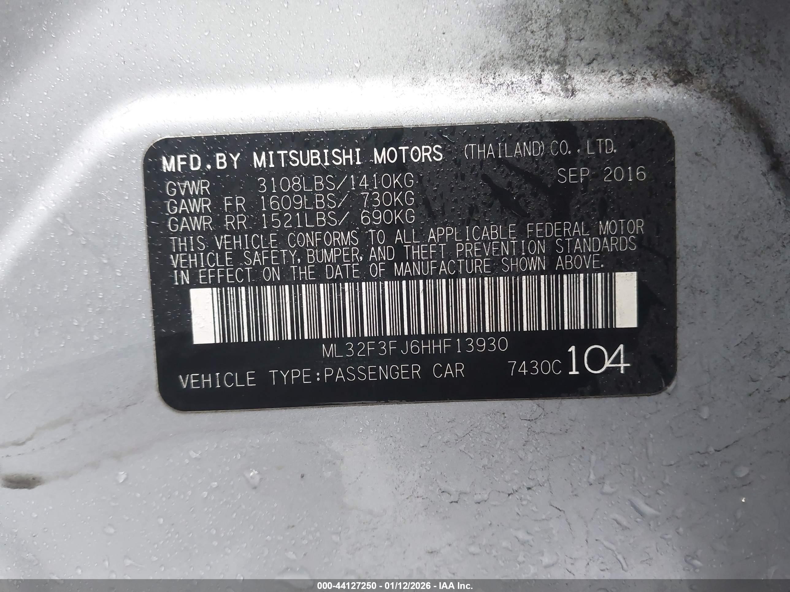 MITSUBISHI MIRAGE image 9