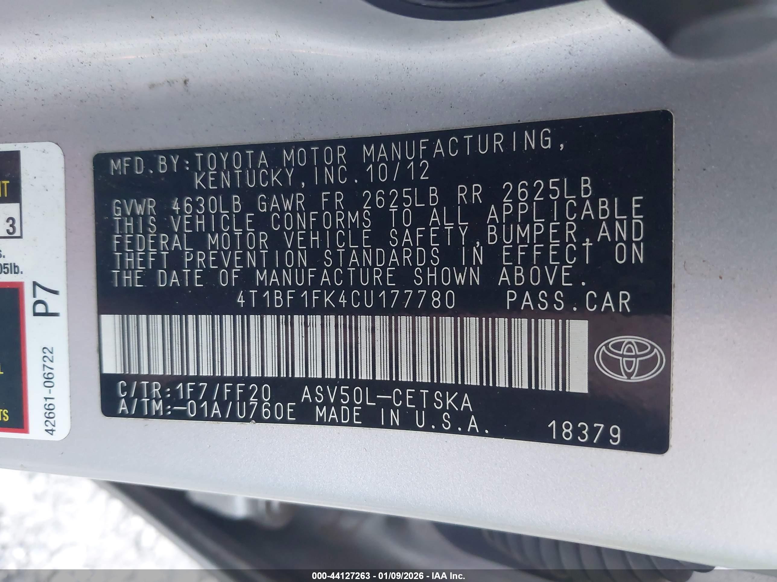 TOYOTA CAMRY image 9