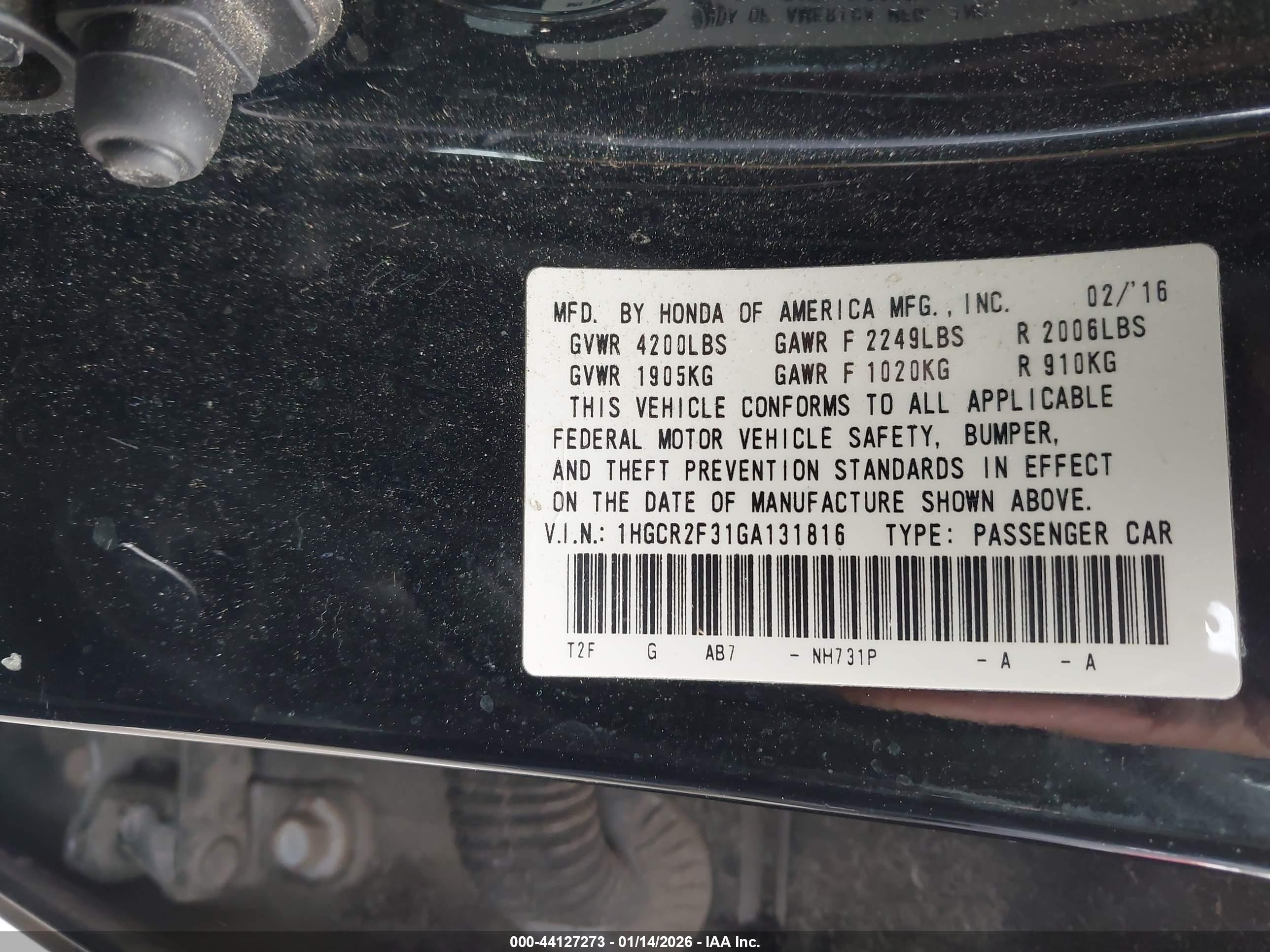HONDA ACCORD image 9