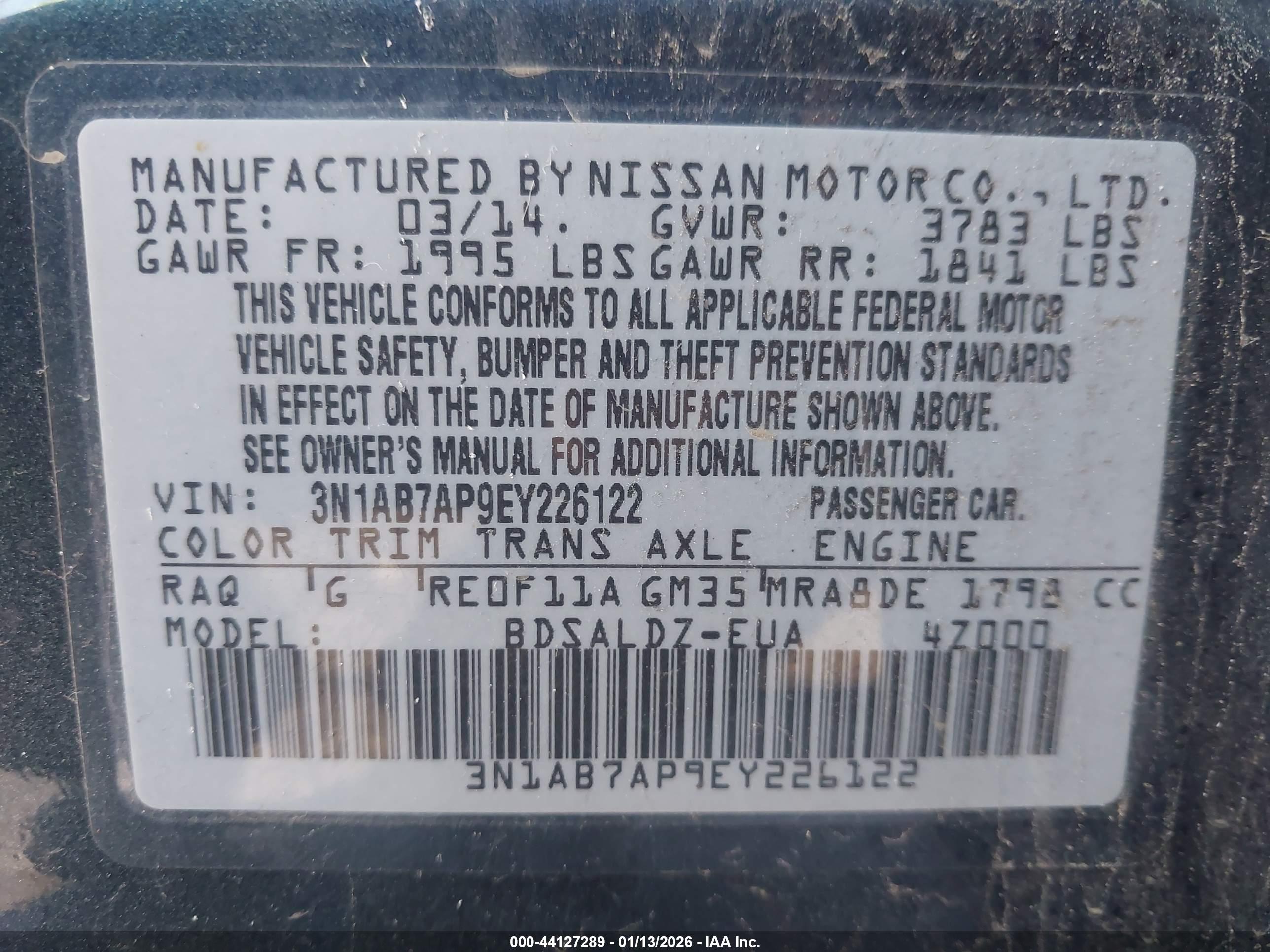 NISSAN SENTRA image 9