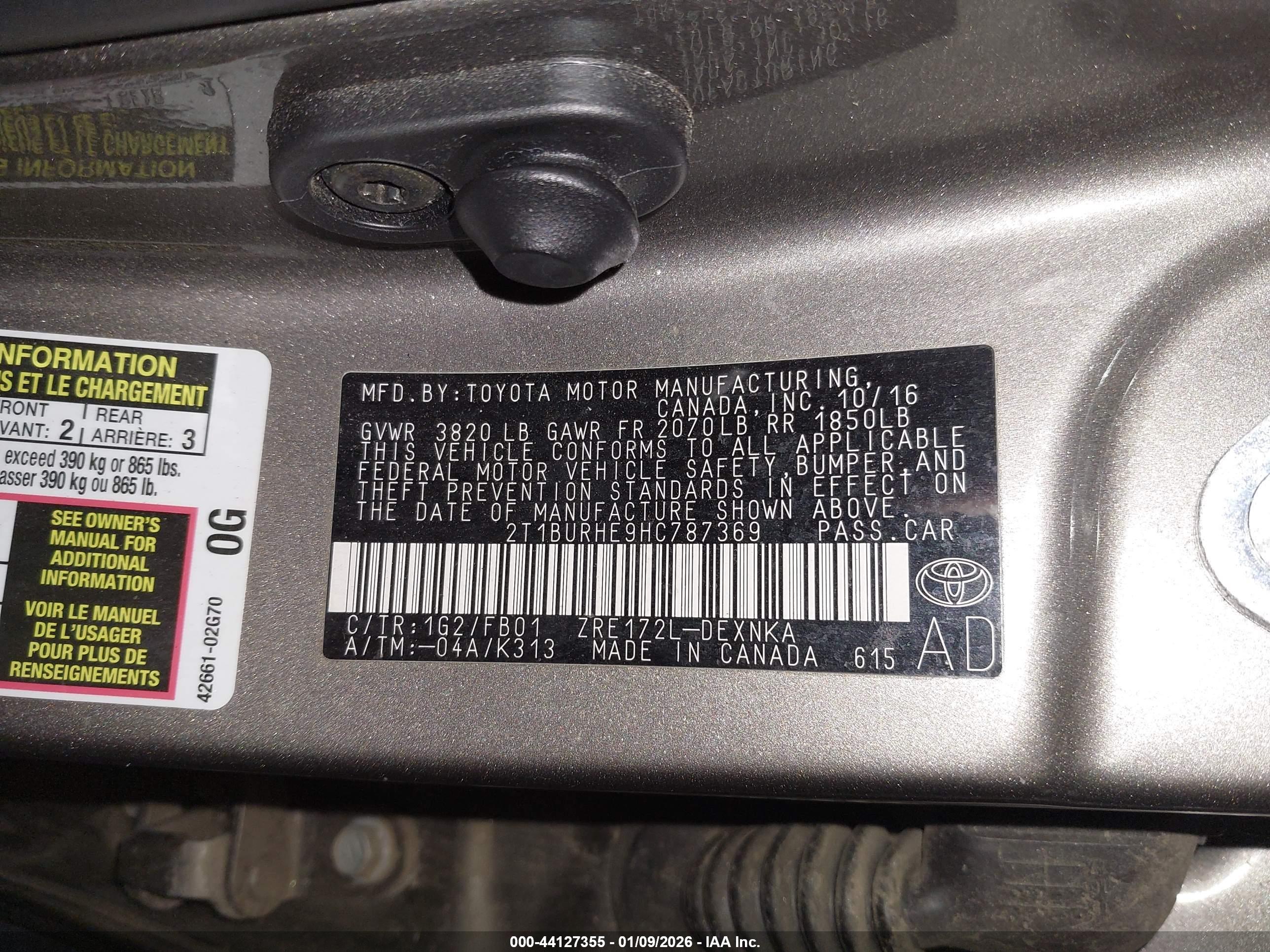 TOYOTA COROLLA image 9