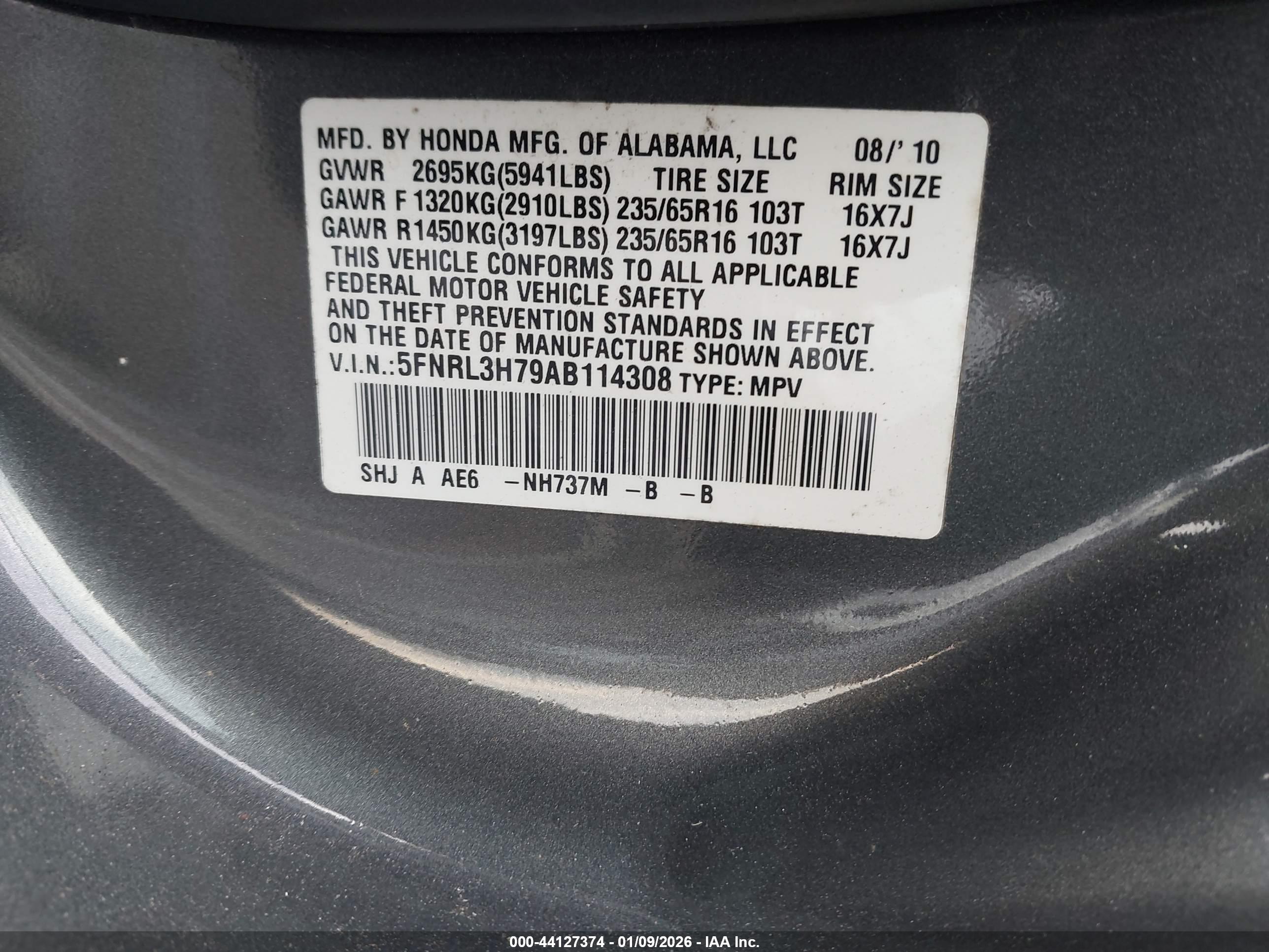 HONDA ODYSSEY image 9