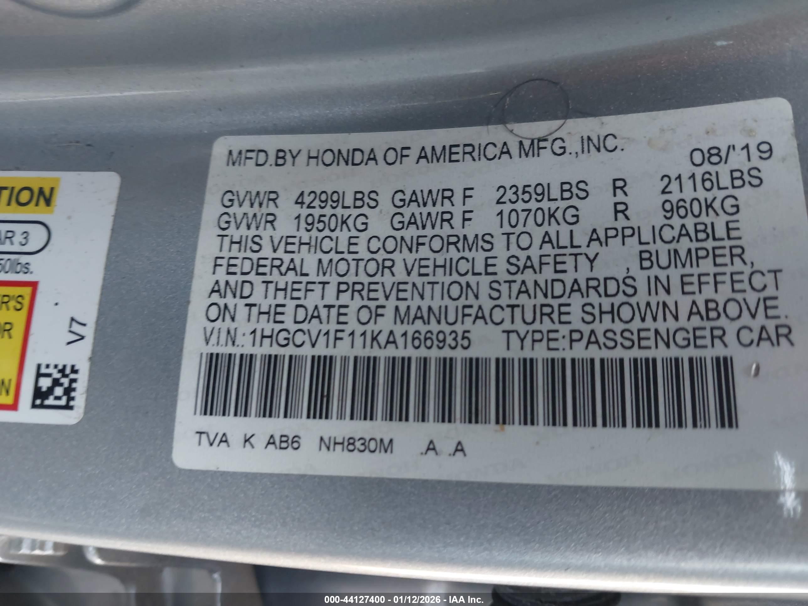 HONDA ACCORD image 9