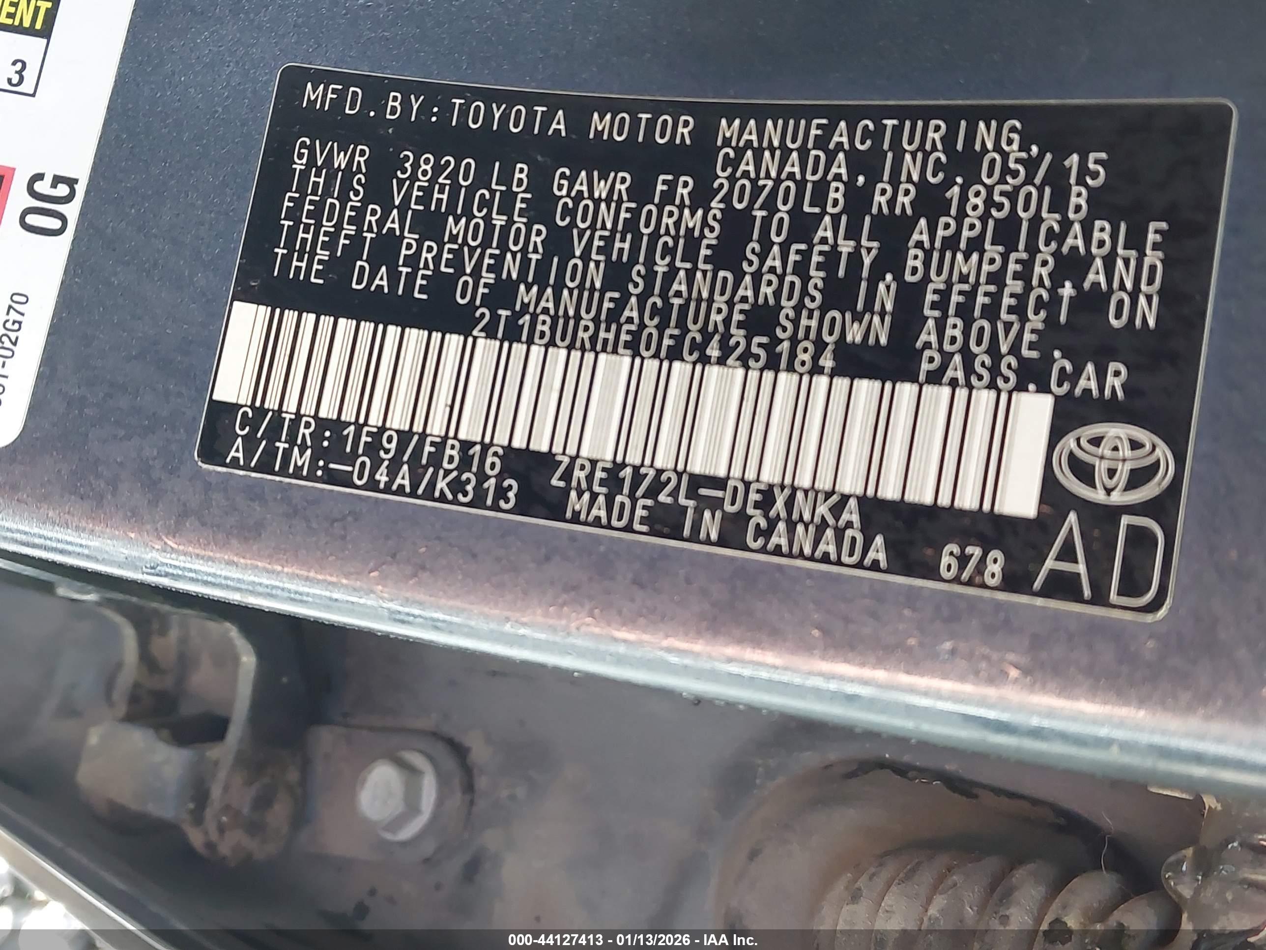 TOYOTA COROLLA image 9