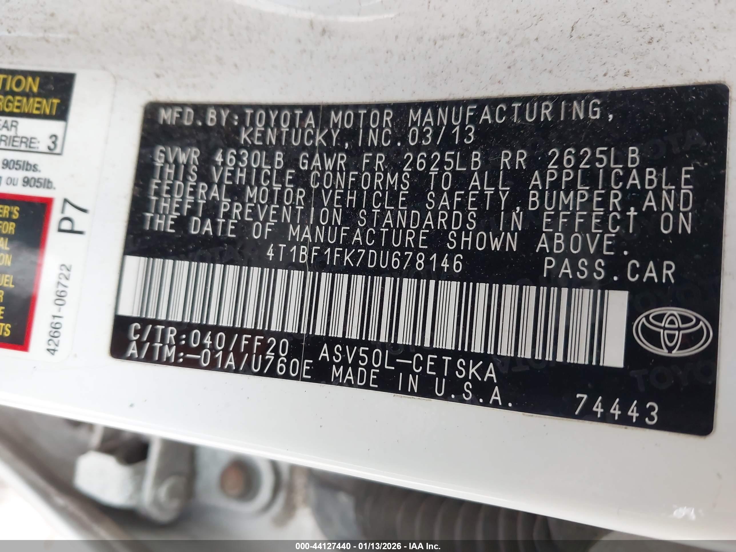 TOYOTA CAMRY image 9