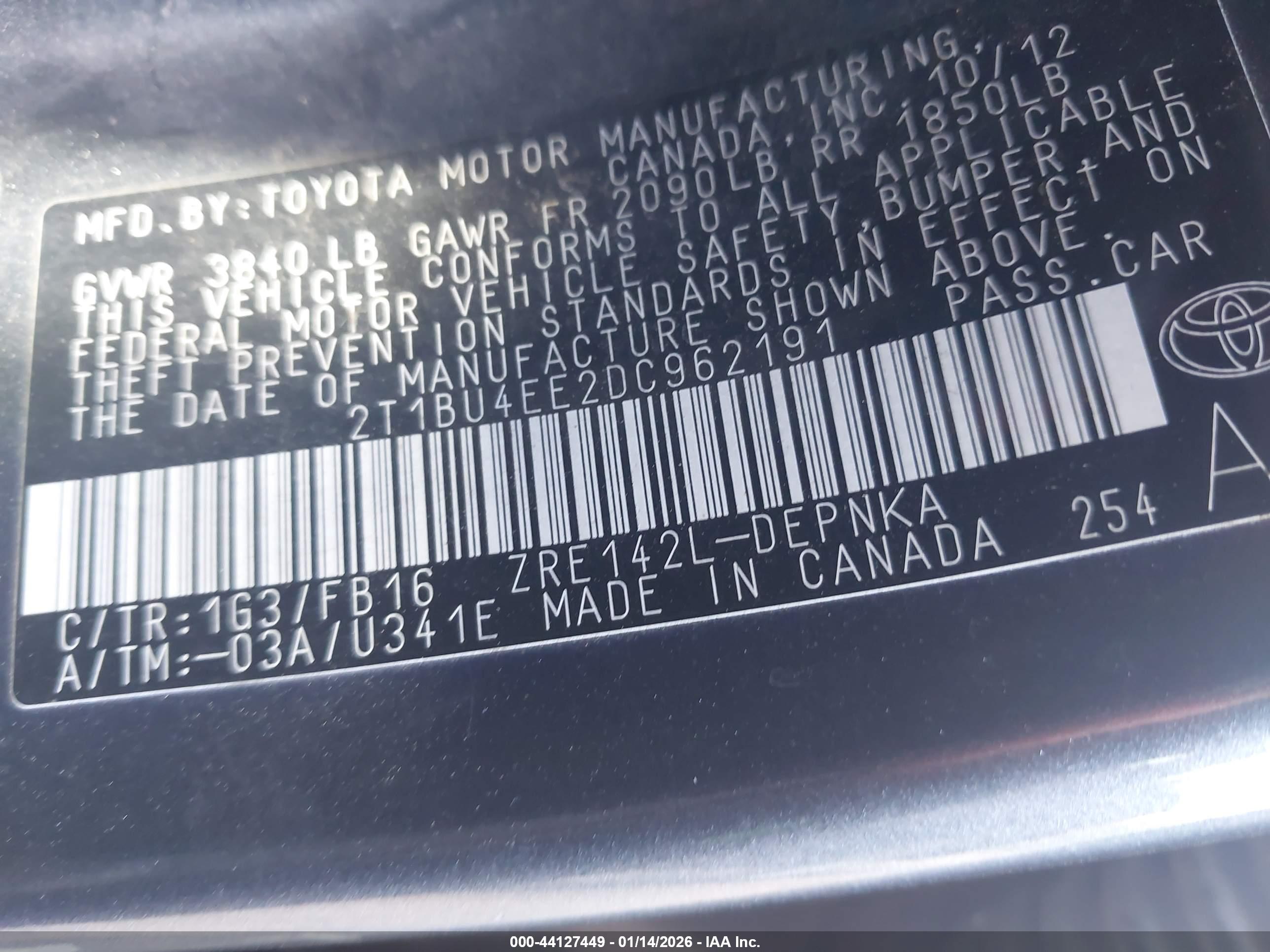 TOYOTA COROLLA image 9