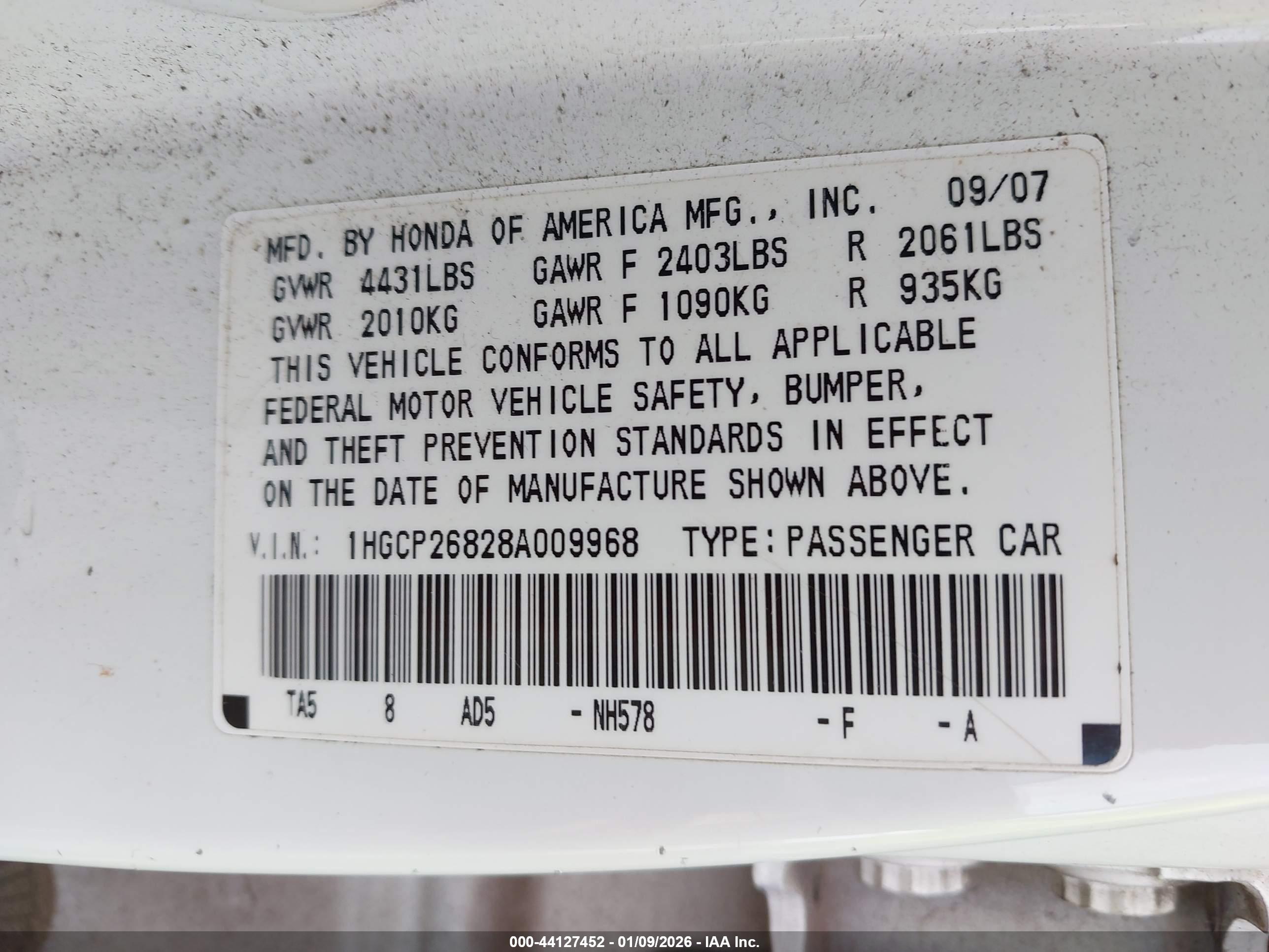 HONDA ACCORD image 9