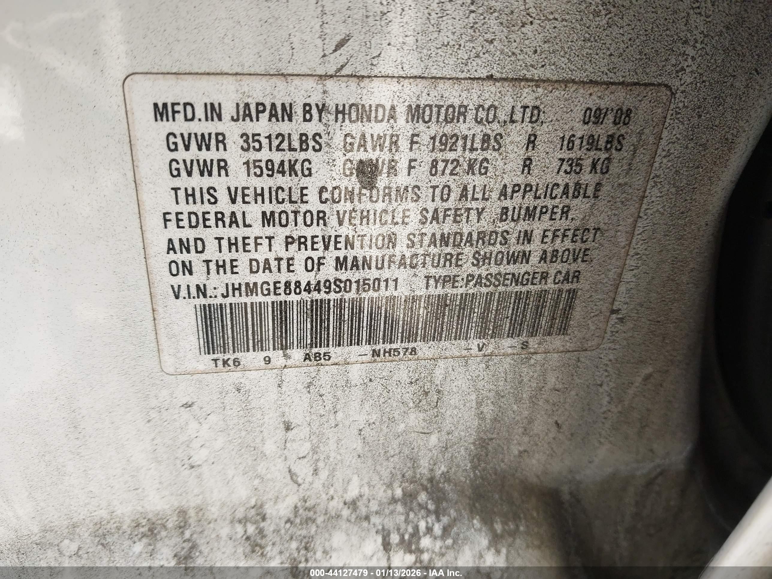 HONDA FIT image 9