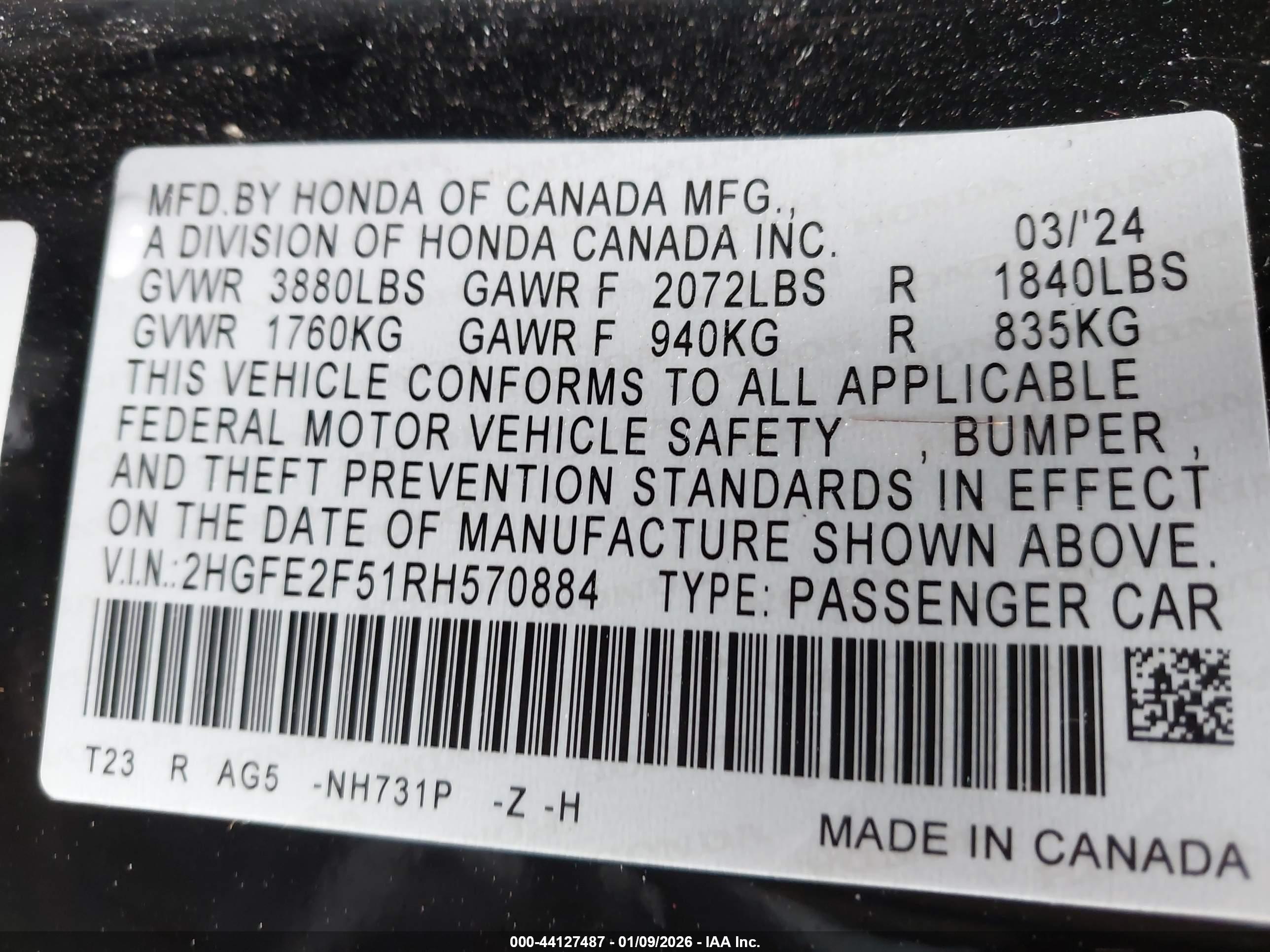HONDA CIVIC image 9