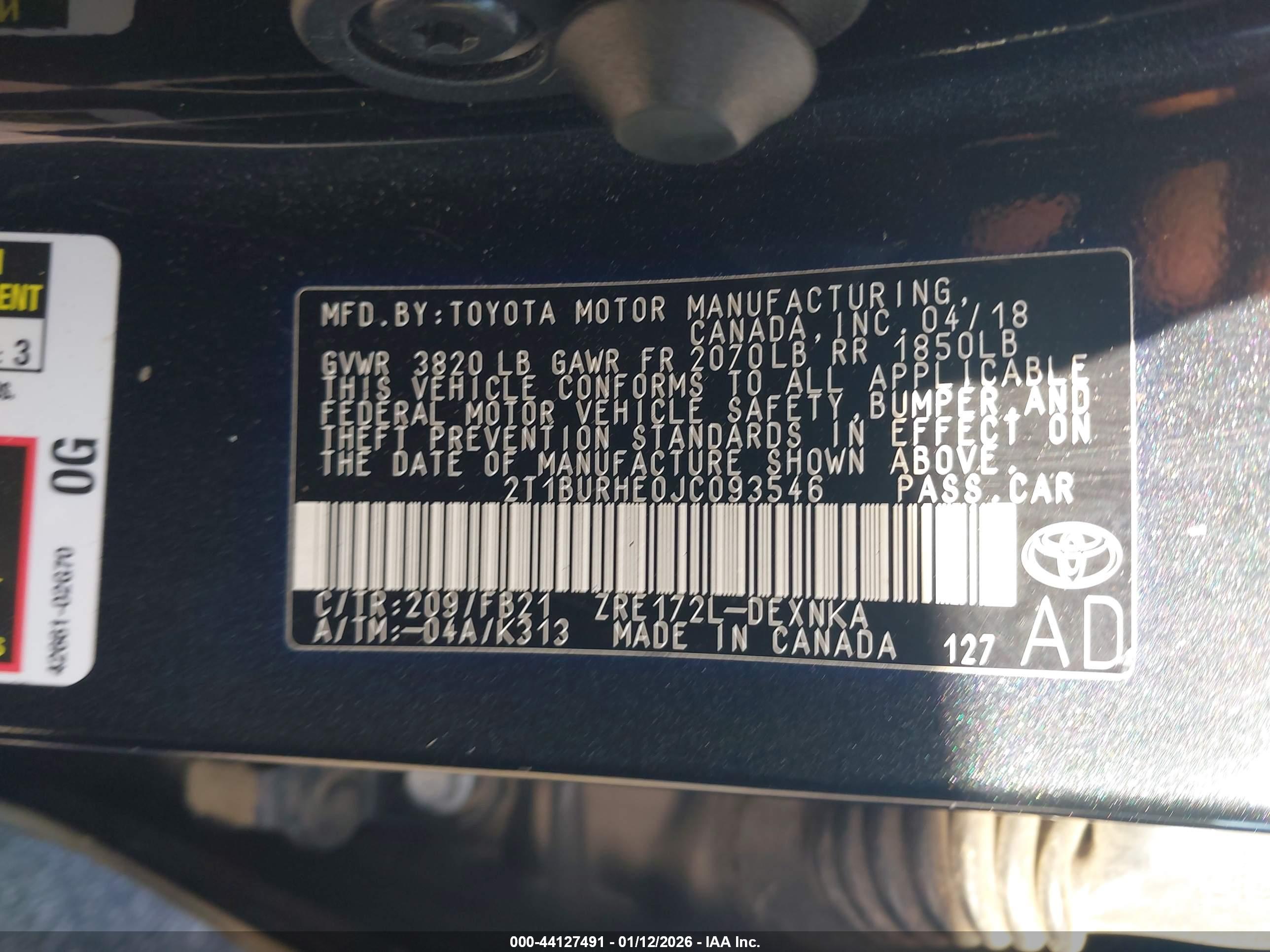 TOYOTA COROLLA image 9