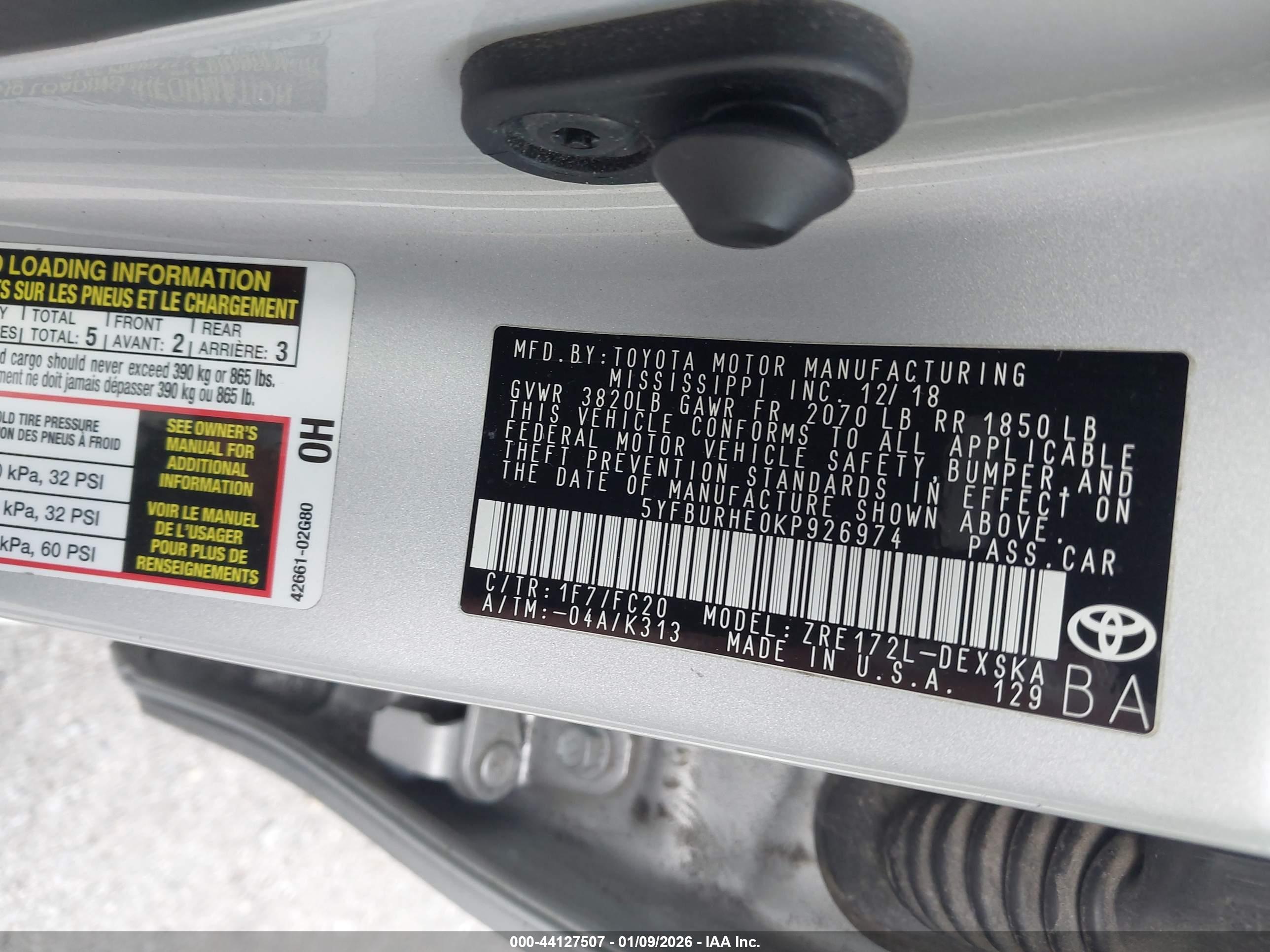 TOYOTA COROLLA image 9