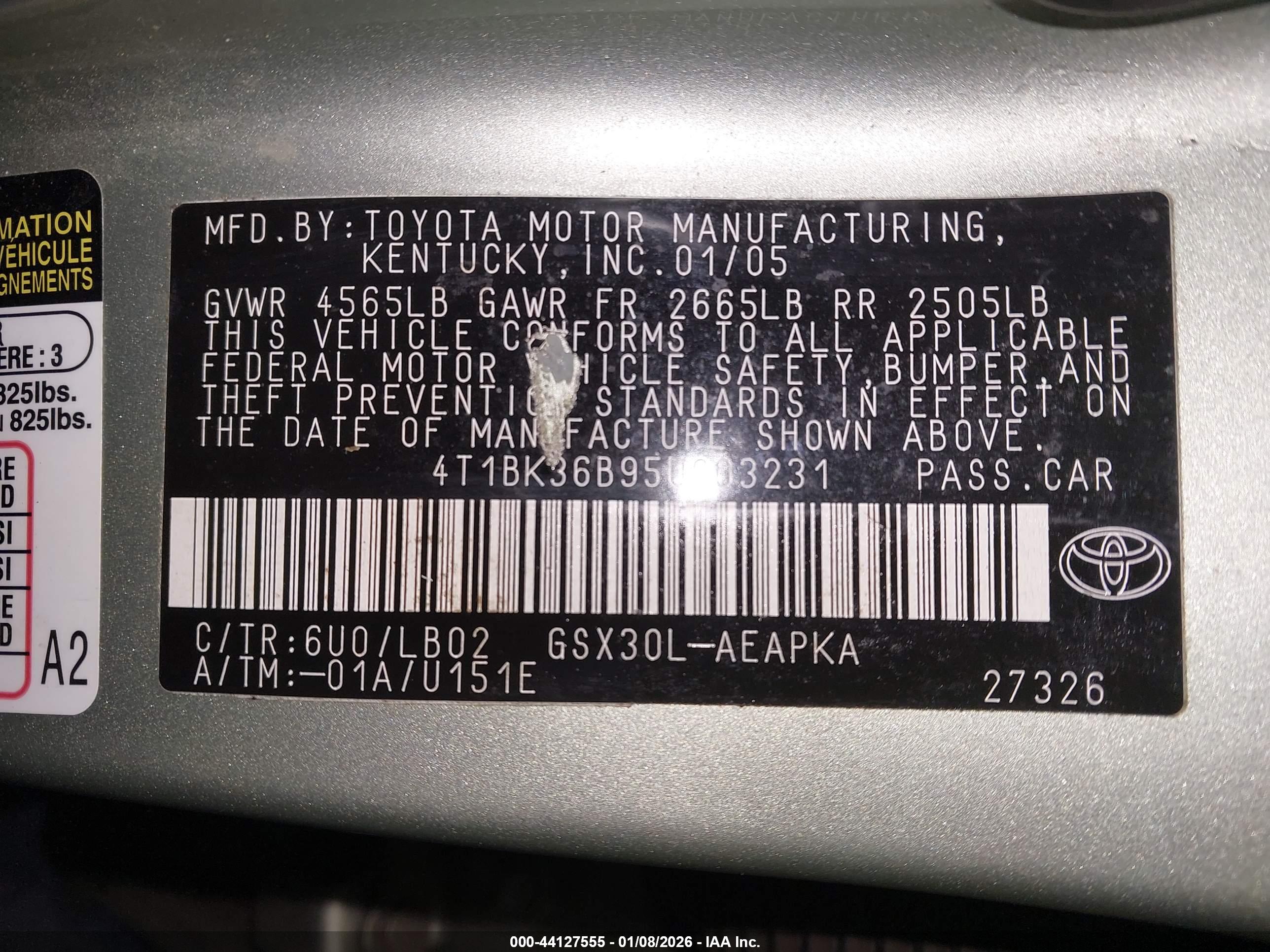TOYOTA AVALON image 9