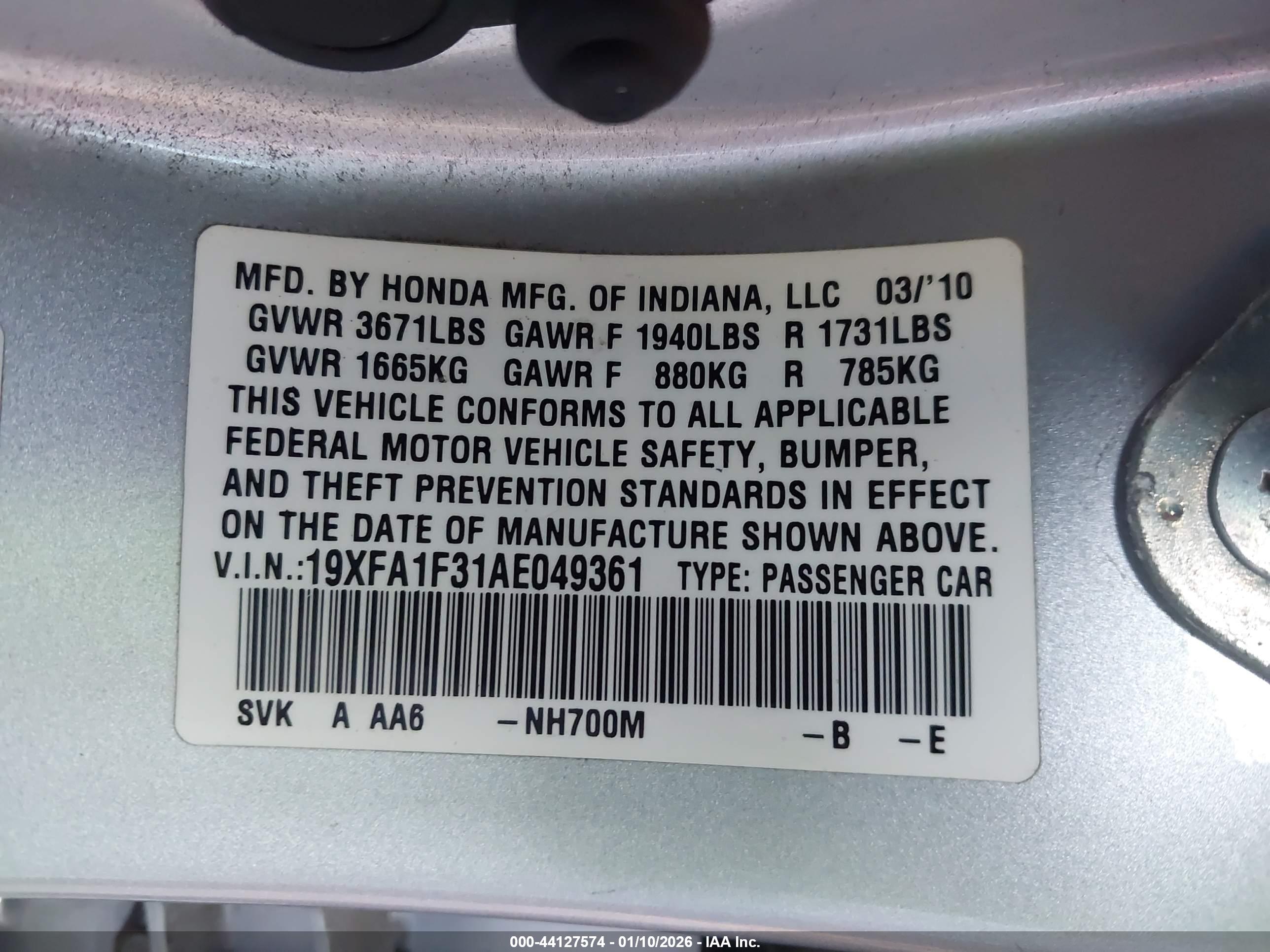 HONDA CIVIC image 9