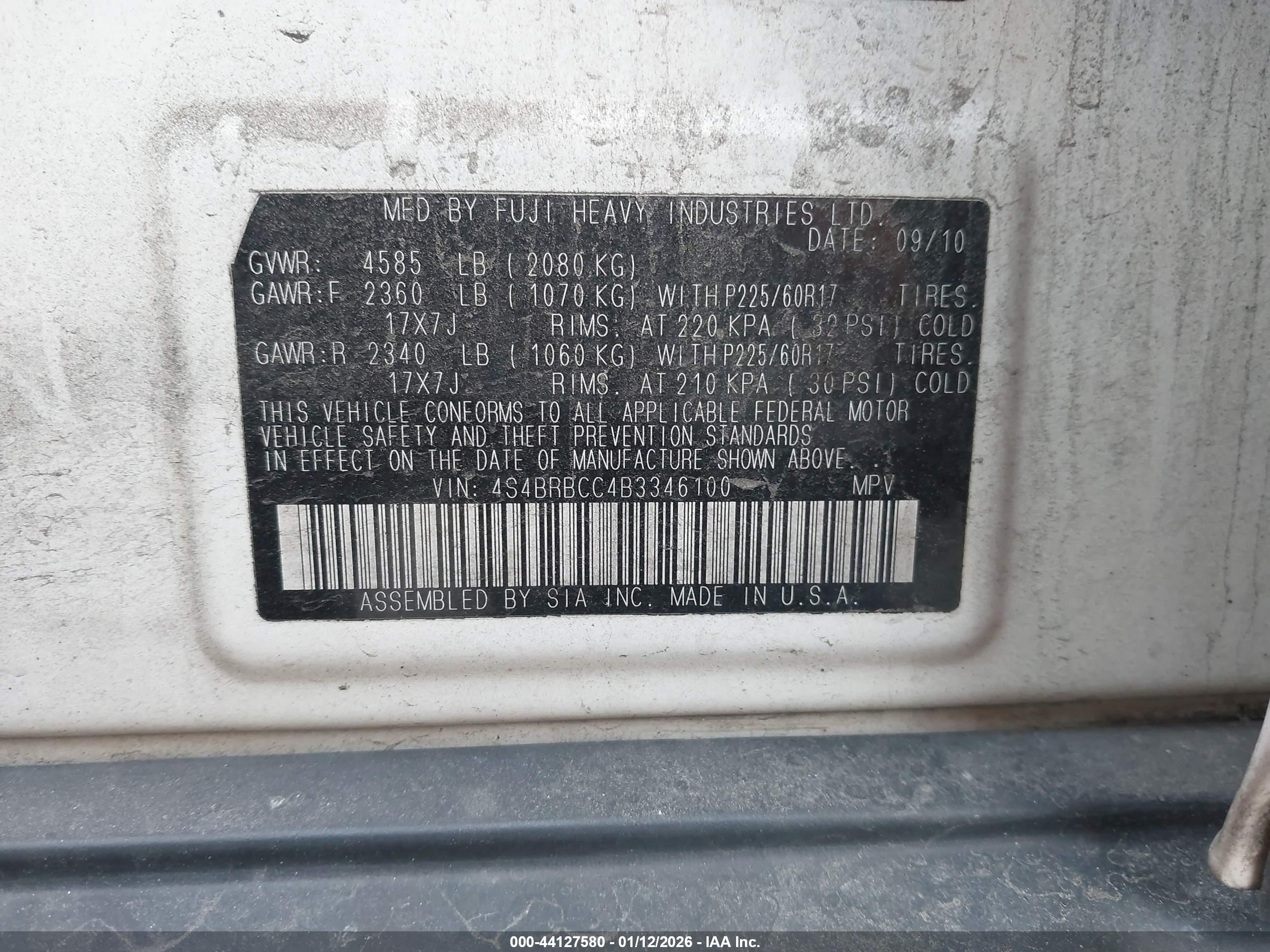 SUBARU OUTBACK image 9