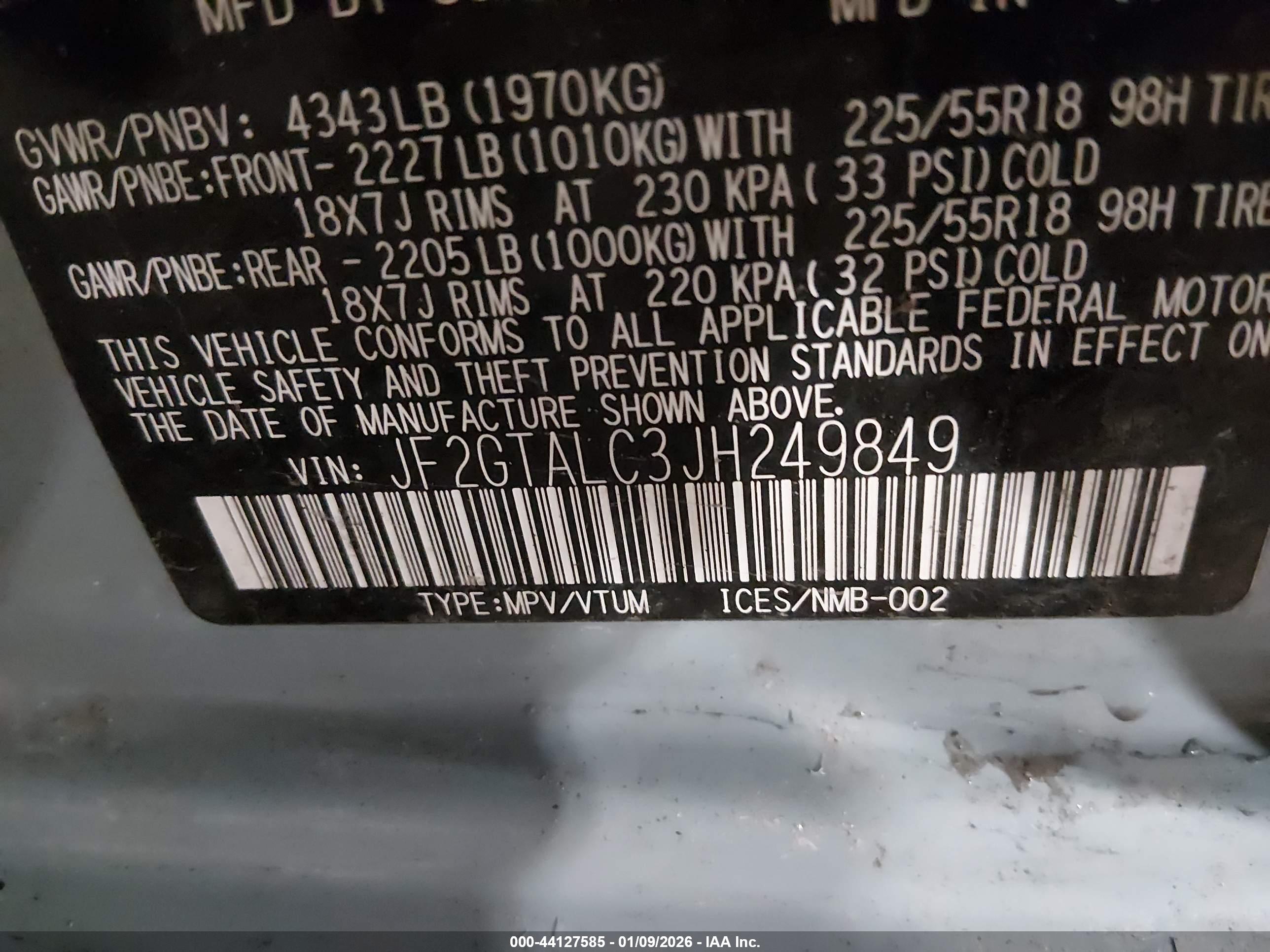 SUBARU CROSSTREK image 9