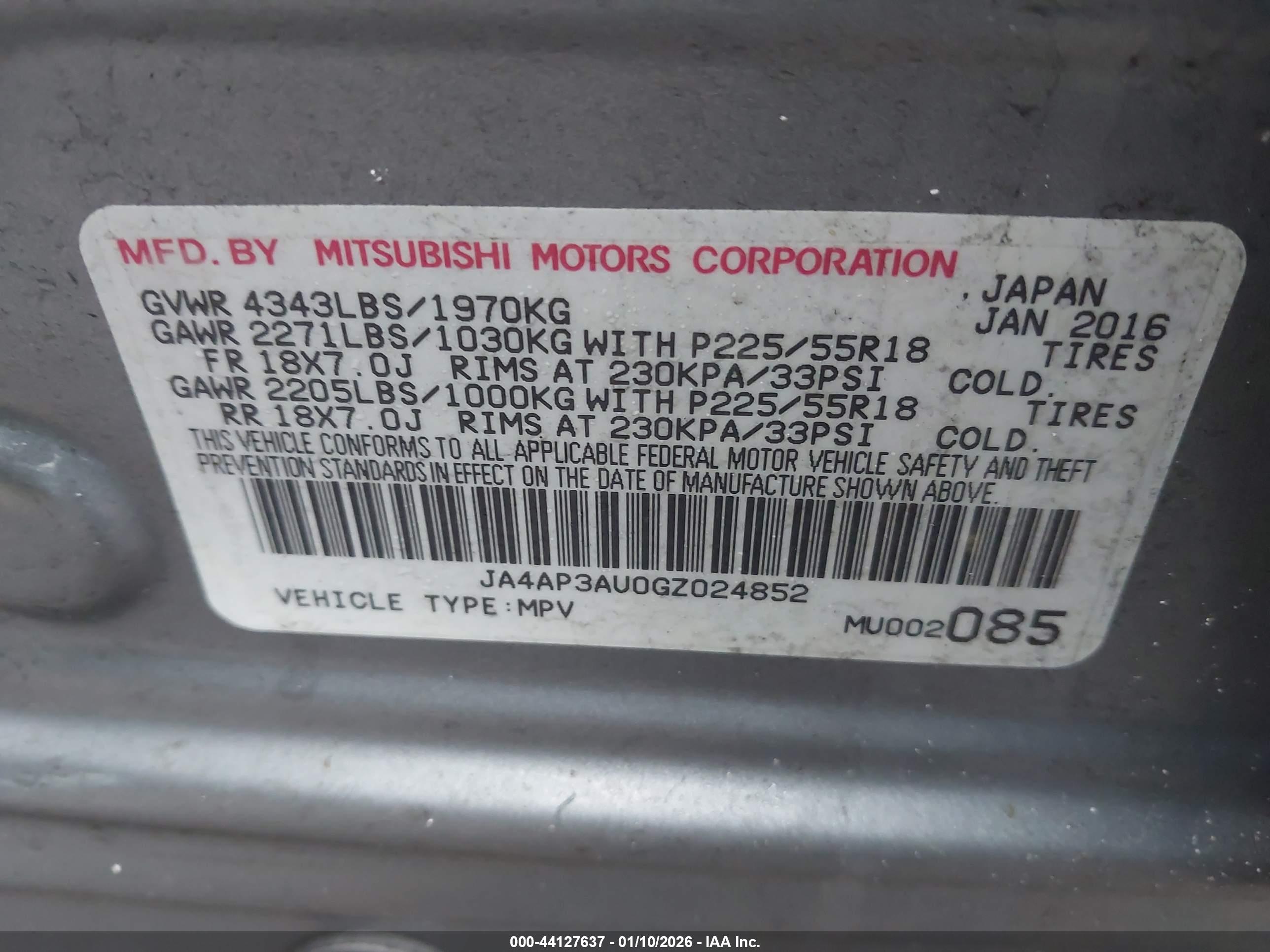 MITSUBISHI OUTLANDER image 9