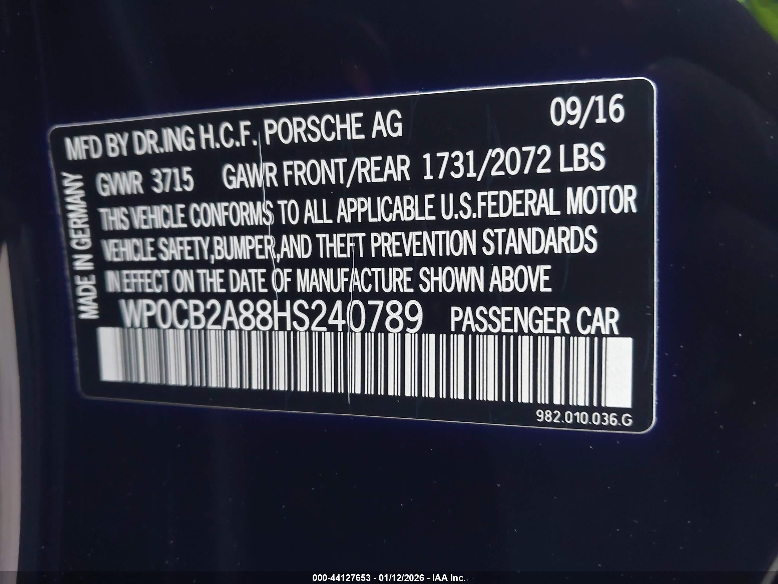 PORSCHE 718 image 9