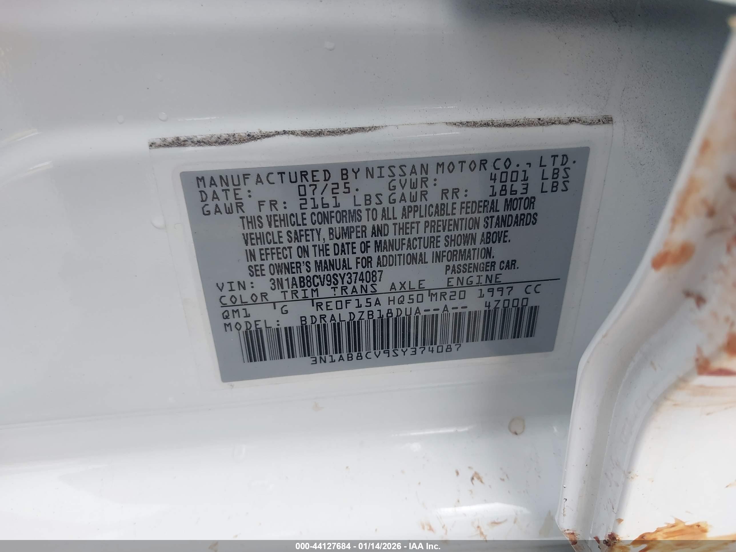 NISSAN SENTRA image 9