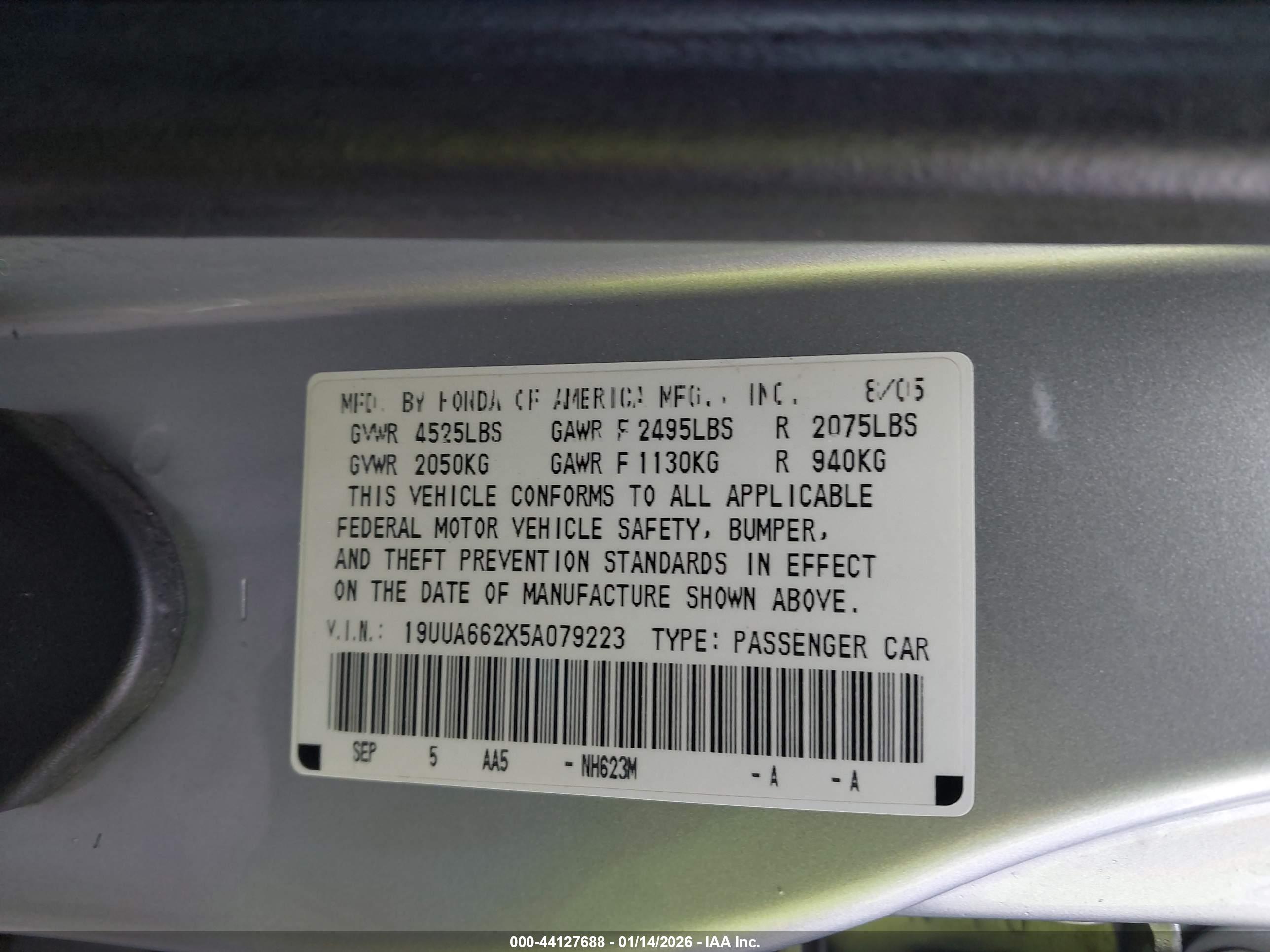 ACURA TL image 9